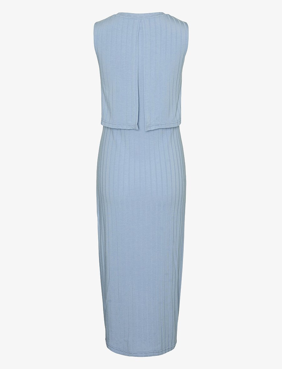 Mamalicious - MLLUCY JUNE SL JRS MIDI DRESS 2F - midikleidid - soft chambray - 2