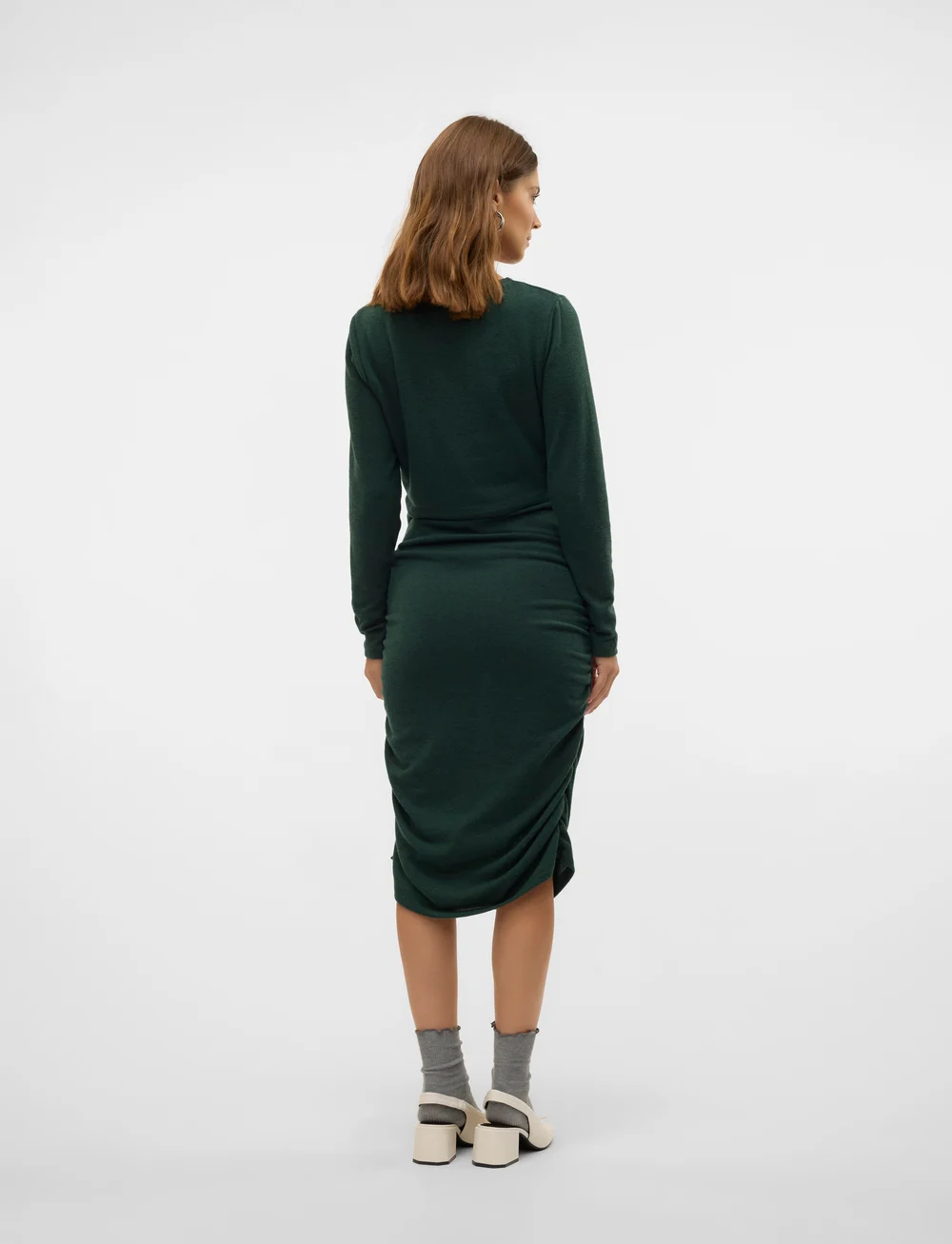 Mamalicious - MLMAJA JUNE LS JRS MIDI DRESS - midikleider - greener pastures - 2