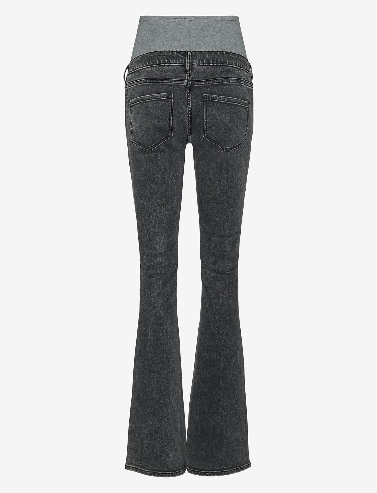 Mamalicious - MLOSAKA  FLARED JEANS - bukser - black - 2