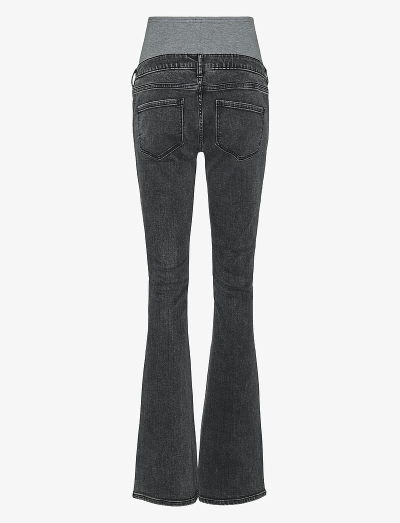 Mamalicious - MLOSAKA FLARED JEANS - schlaghose - black - 2
