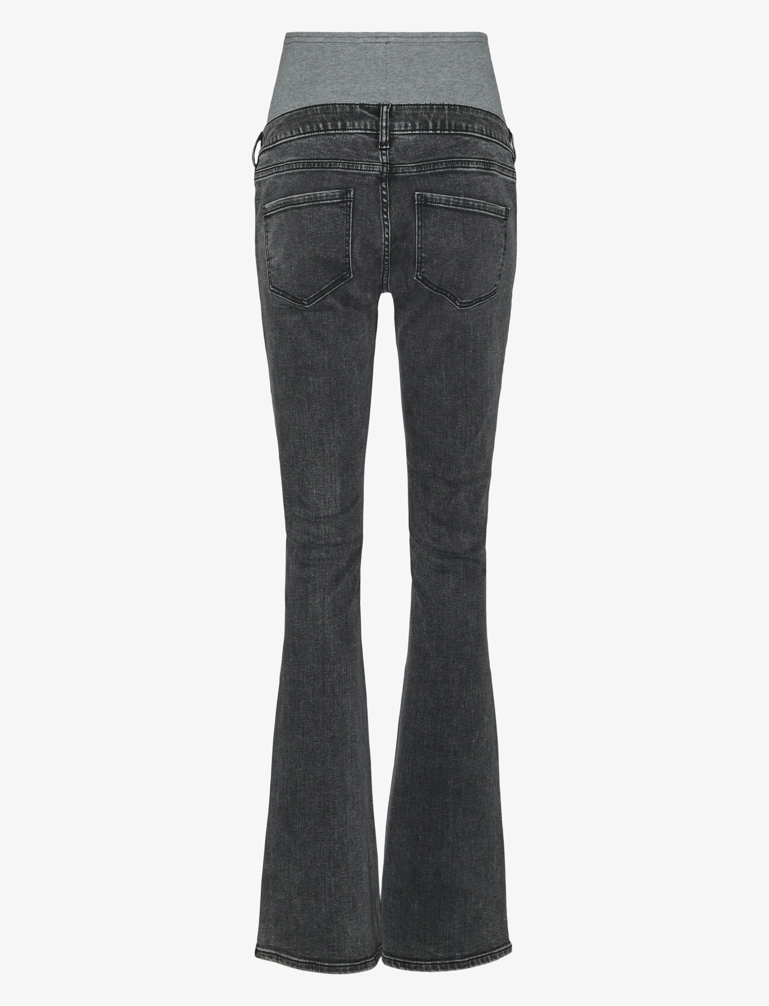 Mamalicious - MLOSAKA  FLARED JEANS - hosen - black - 2