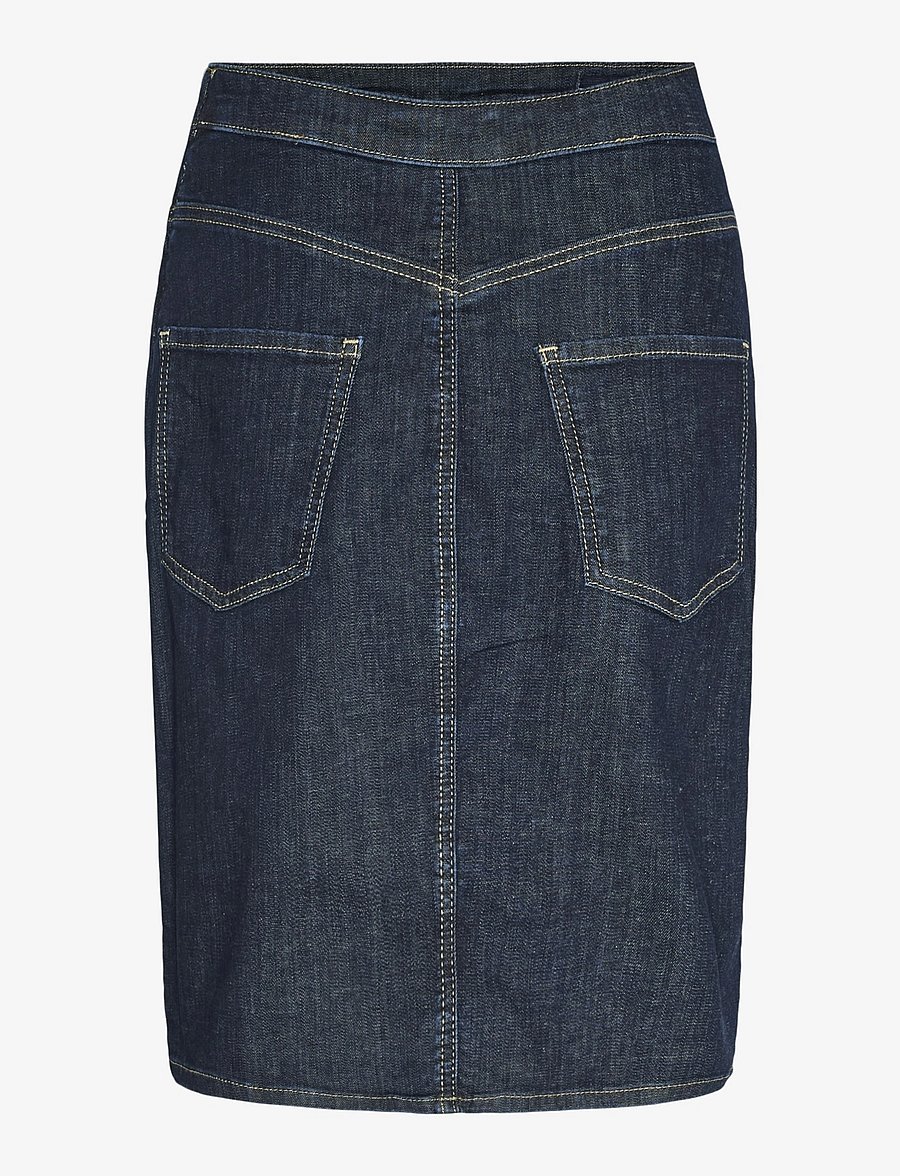 Mamalicious - MLATLANTA ABK SKIRT - hosen - dark blue denim - 2