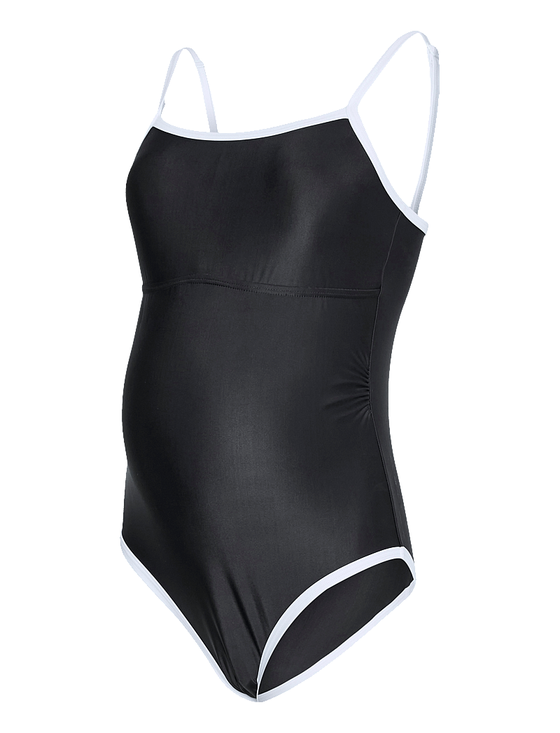 Mamalicious - MLBLAIR CONTRAST HC SWIMSUIT - kostiumy kąpielowe - black - 1