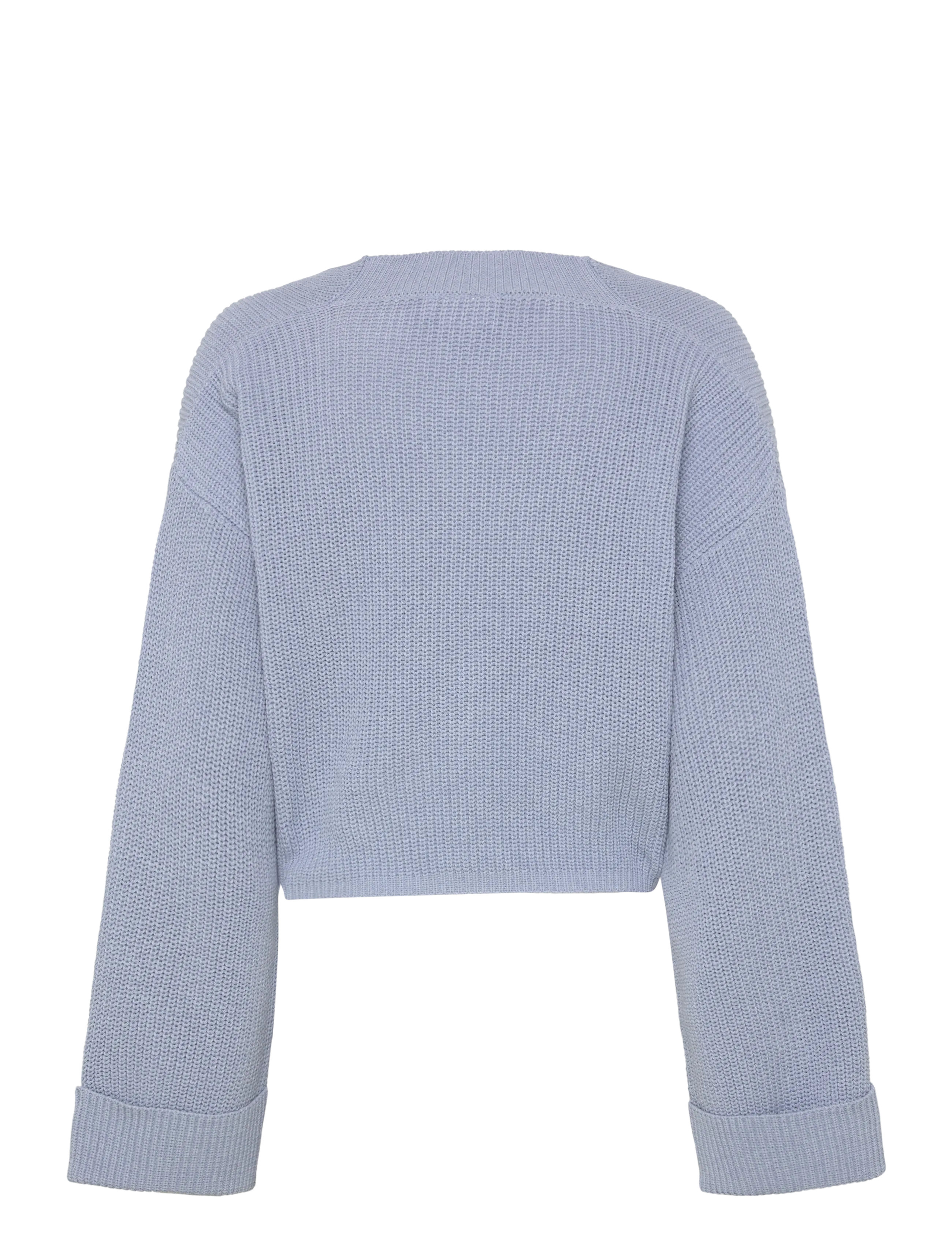 Mamalicious - MLSVALA COT L/S CROP KNIT TOP - Överdelar - brunnera blue - 2