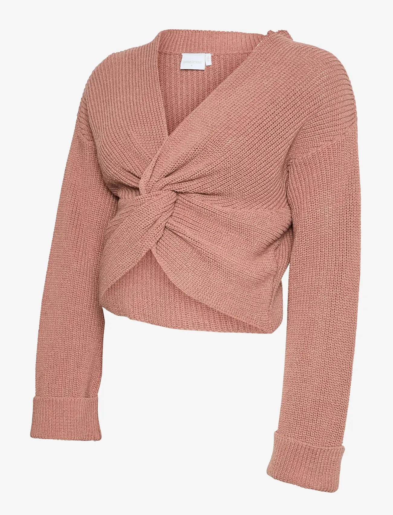 Mamalicious - MLSVALA COT L/S CROP KNIT TOP - overdele - nostalgia rose - 1