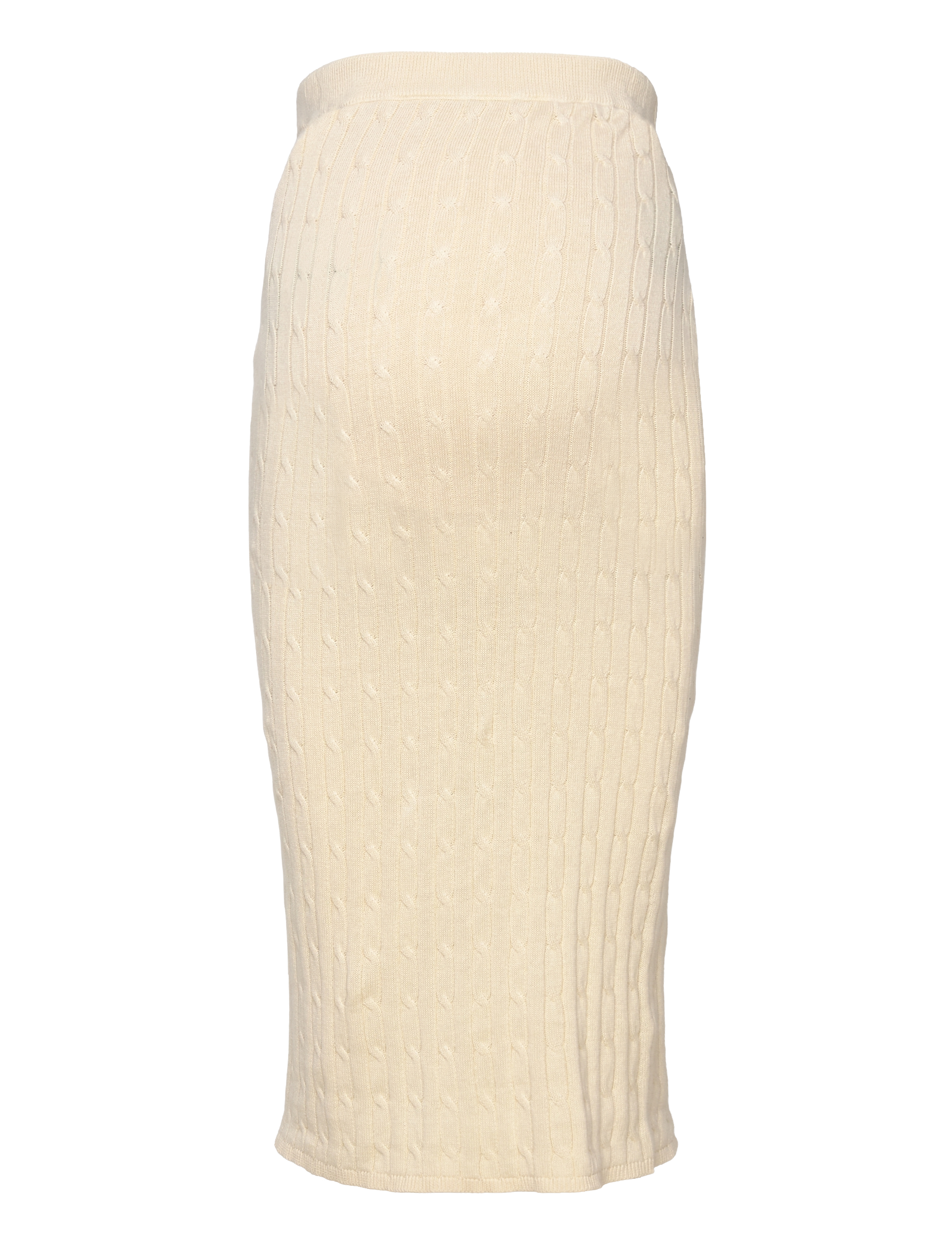 Mamalicious MLRAYA KNIT MIDI SKIRT HW - Ventetøj - BIRCH / cream
