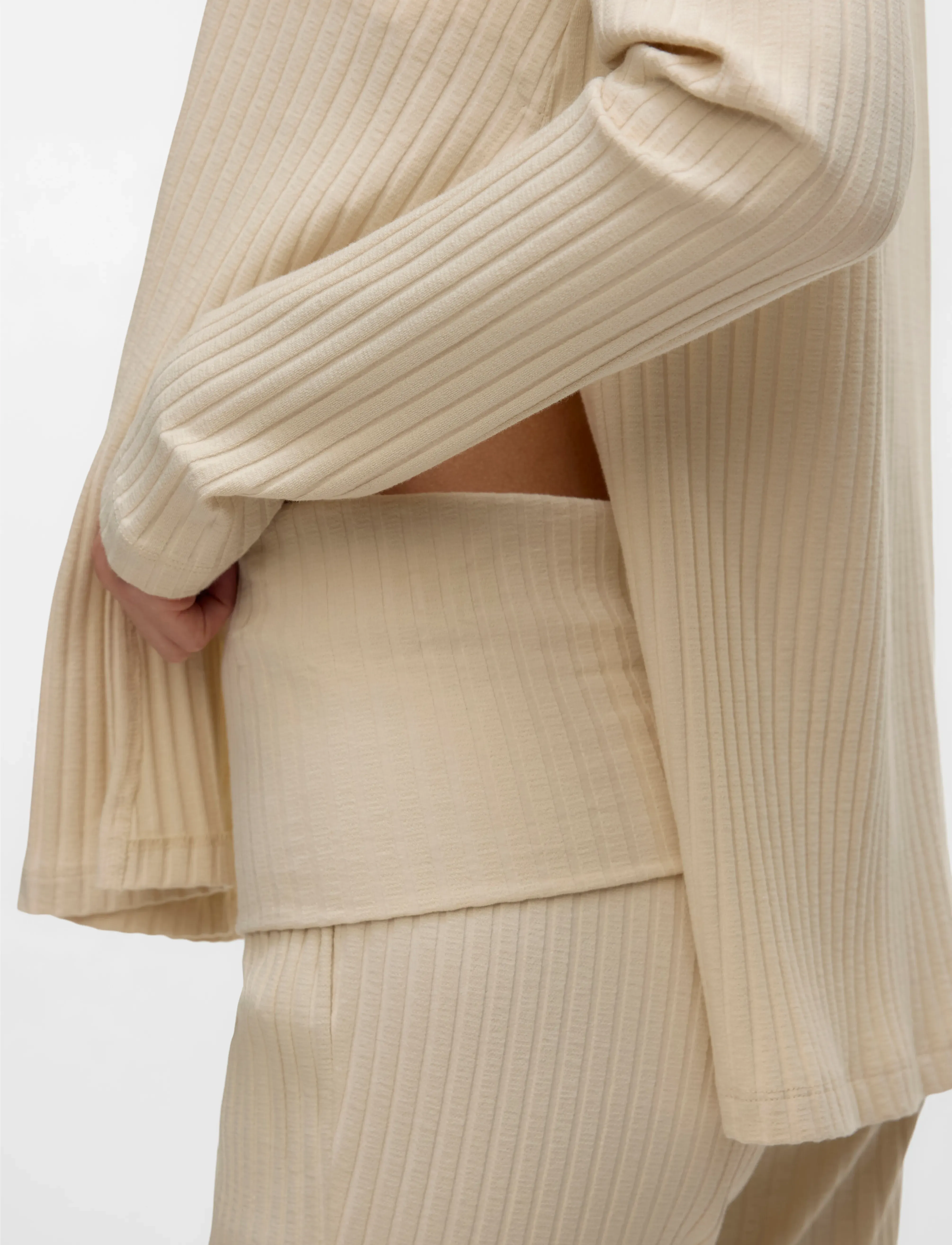 Mamalicious - MLBEYSA FLARED JRS PANTS 2F - birch - 3