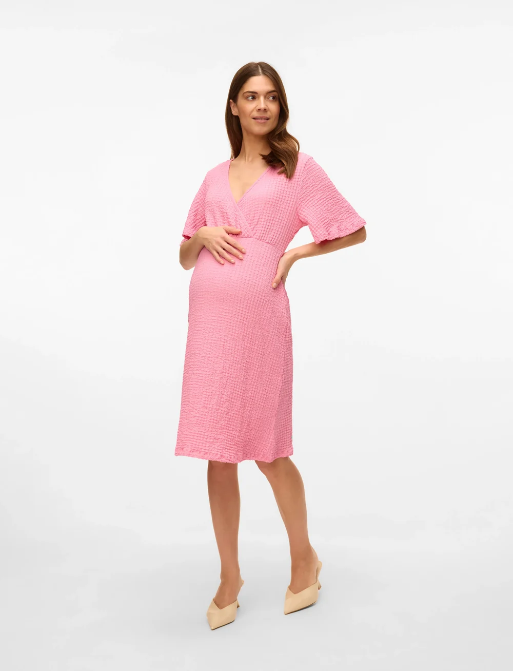 Mamalicious - MLNOVA TESS 24 JRS ABK DRESS 2F - midikleidid - sachet pink - 3