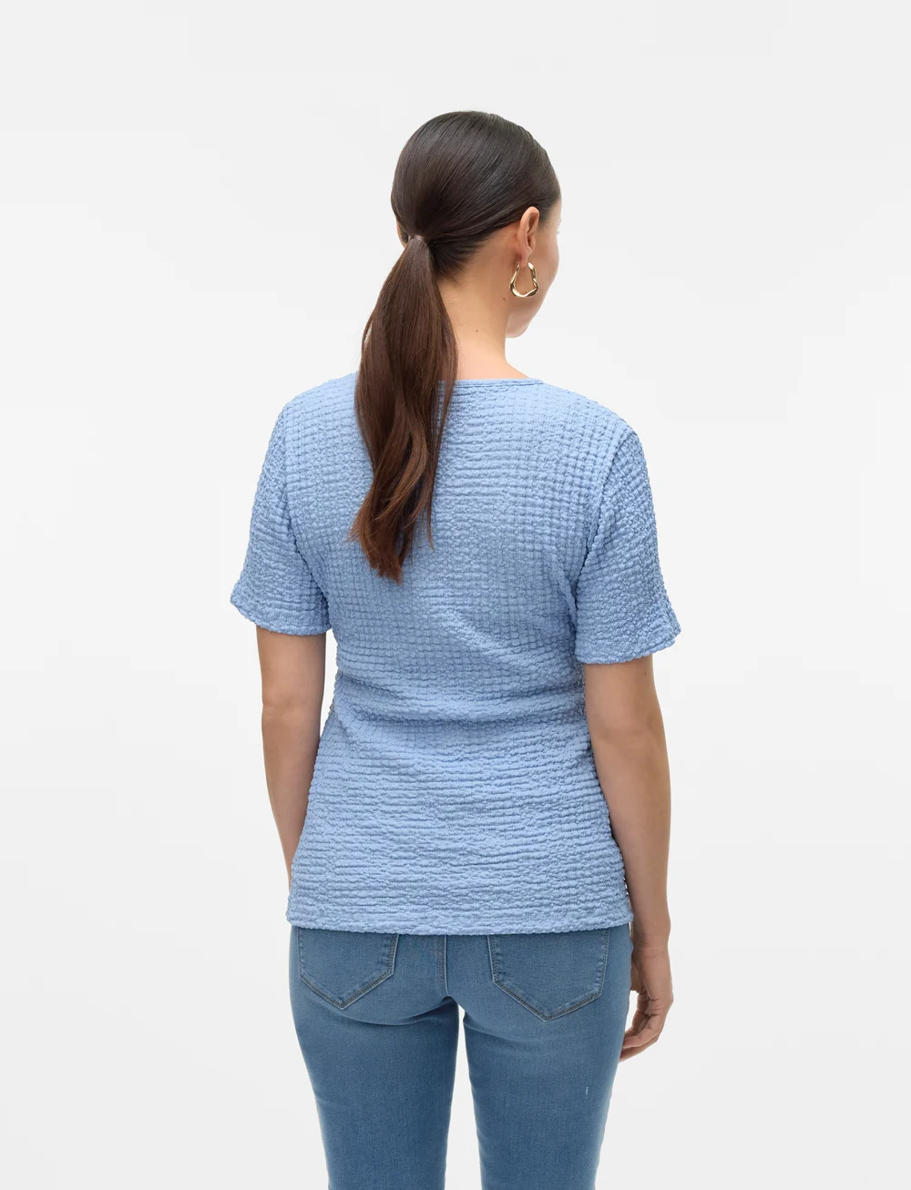 Mamalicious - MLNOVA TESS SS JRS TOP 2F - lühikeste varrukatega pluusid - bel air blue - 2