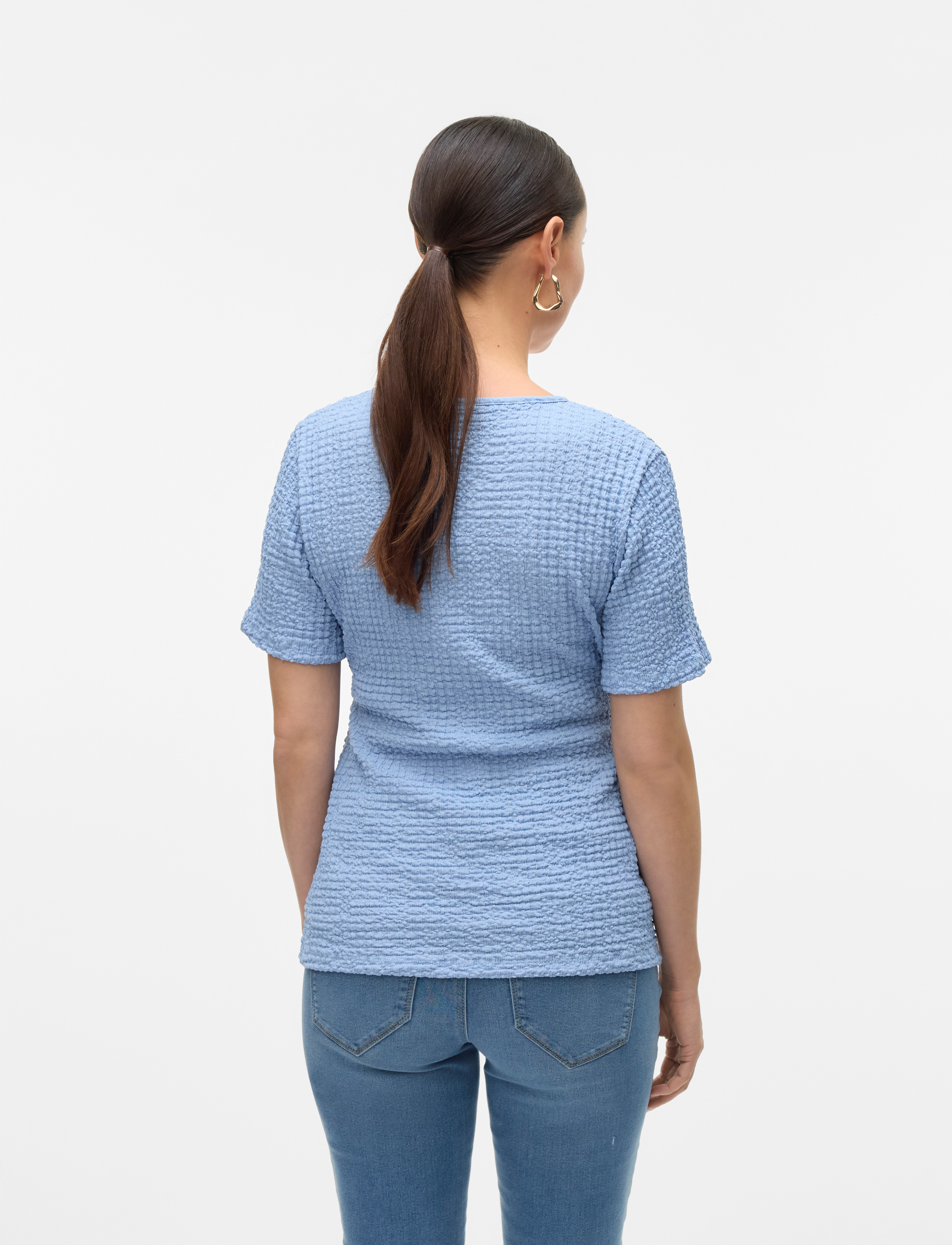 Mamalicious - MLNOVA TESS SS JRS TOP 2F - kortærmede bluser - bel air blue - 2