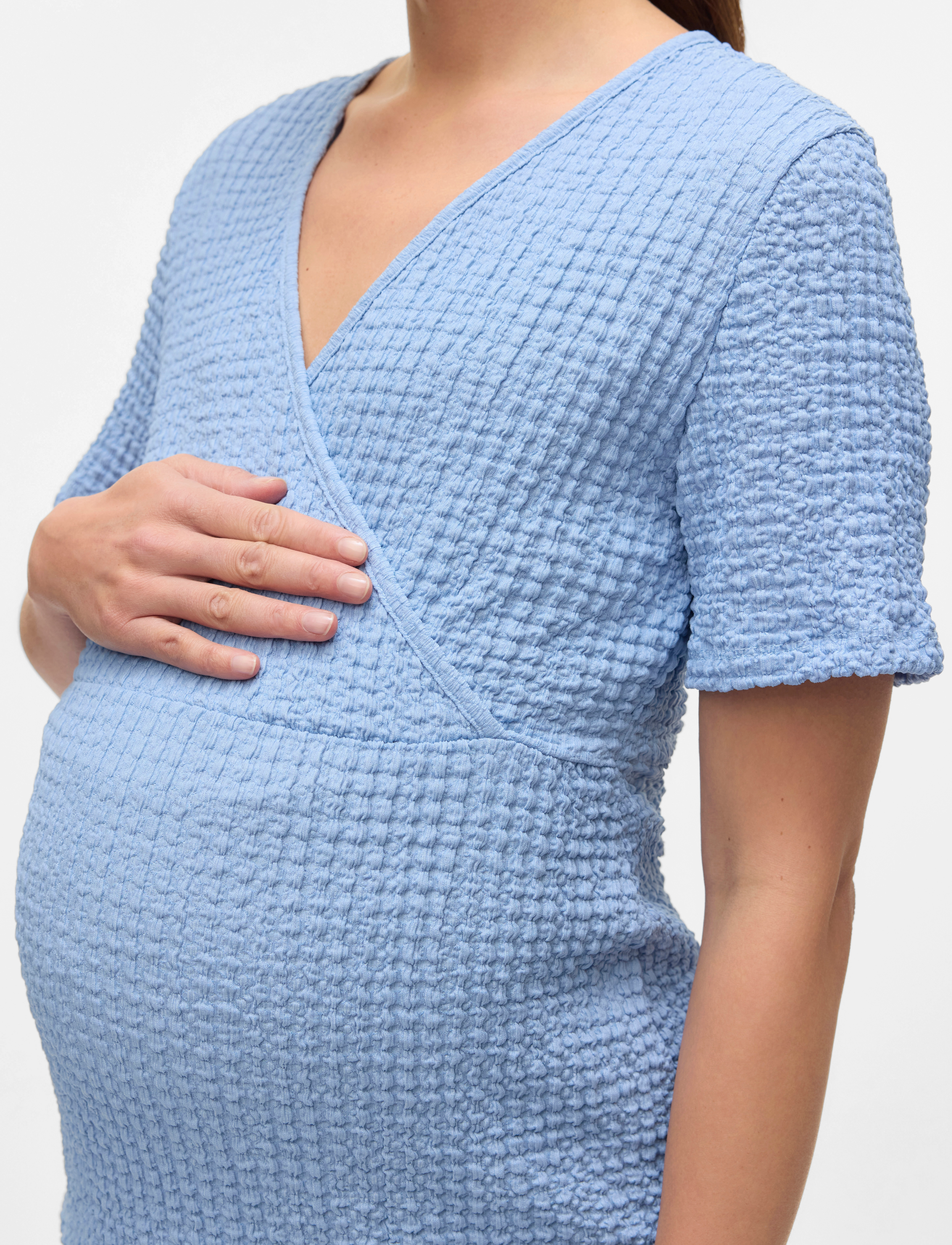 Mamalicious - MLNOVA TESS SS JRS TOP 2F - kortærmede bluser - bel air blue - 3