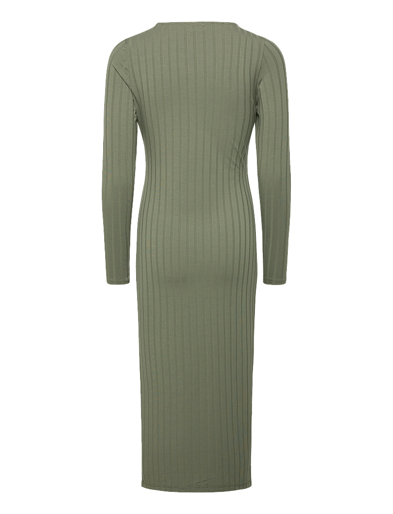 Mamalicious - MLLUCY JUNE LS JRS MIDI DRESS 2F - knitted dresses - sea spray - 2
