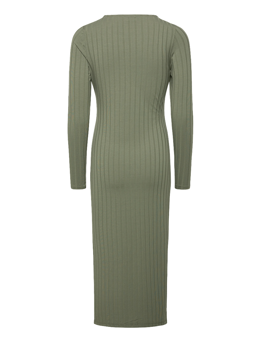 Mamalicious - MLLUCY JUNE LS JRS MIDI DRESS 2F - knitted dresses - sea spray - 2