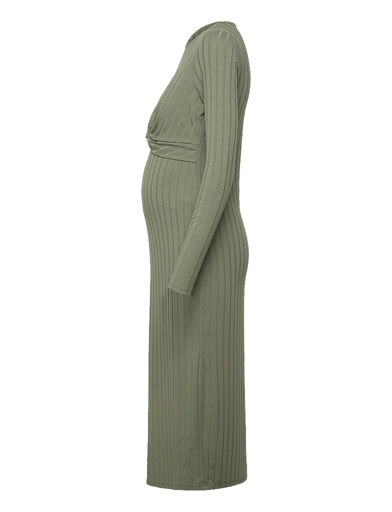 Mamalicious - MLLUCY JUNE LS JRS MIDI DRESS 2F - knitted dresses - sea spray - 3