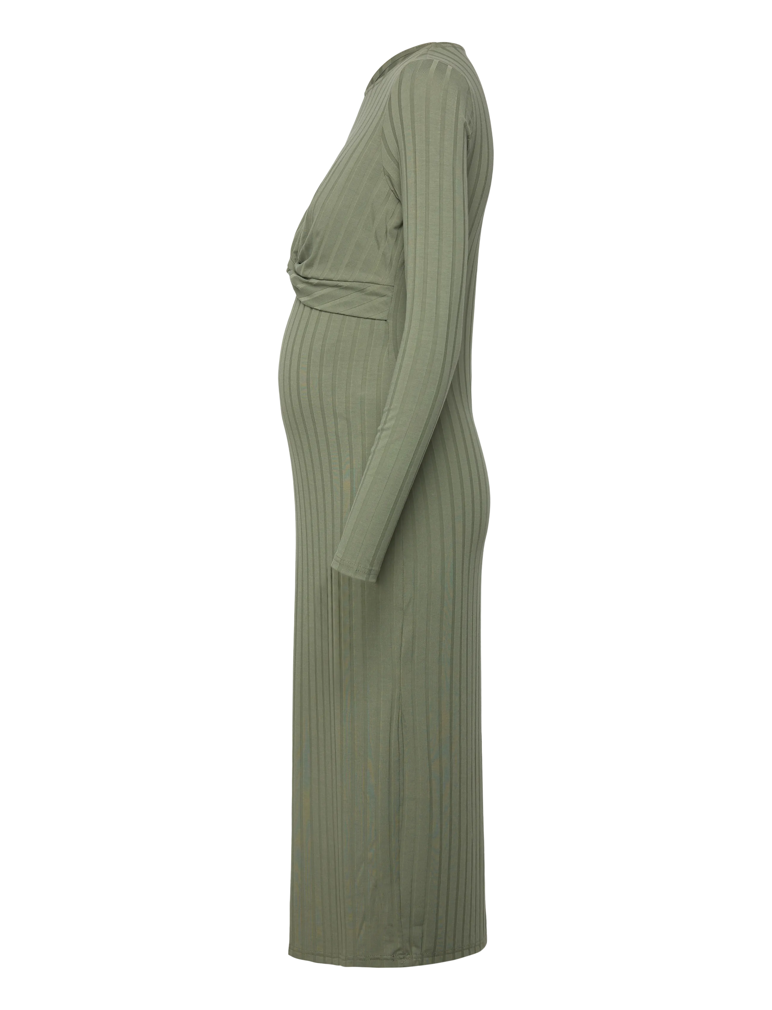 Mamalicious - MLLUCY JUNE LS JRS MIDI DRESS 2F - knitted dresses - sea spray - 3
