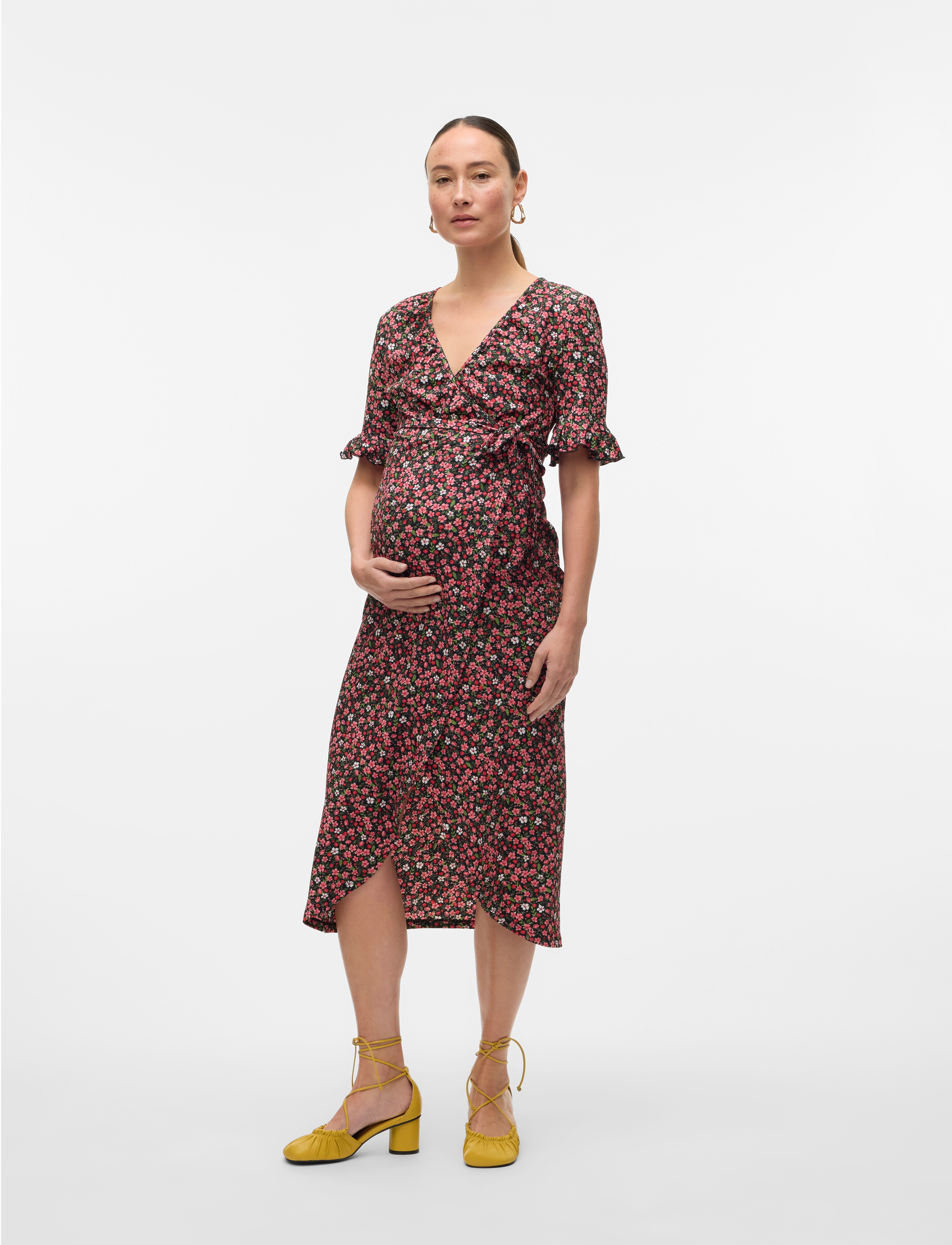 Mamalicious - MLPATRIZIA TESS 24 JRS MIDI DRESS 2F - black - 5