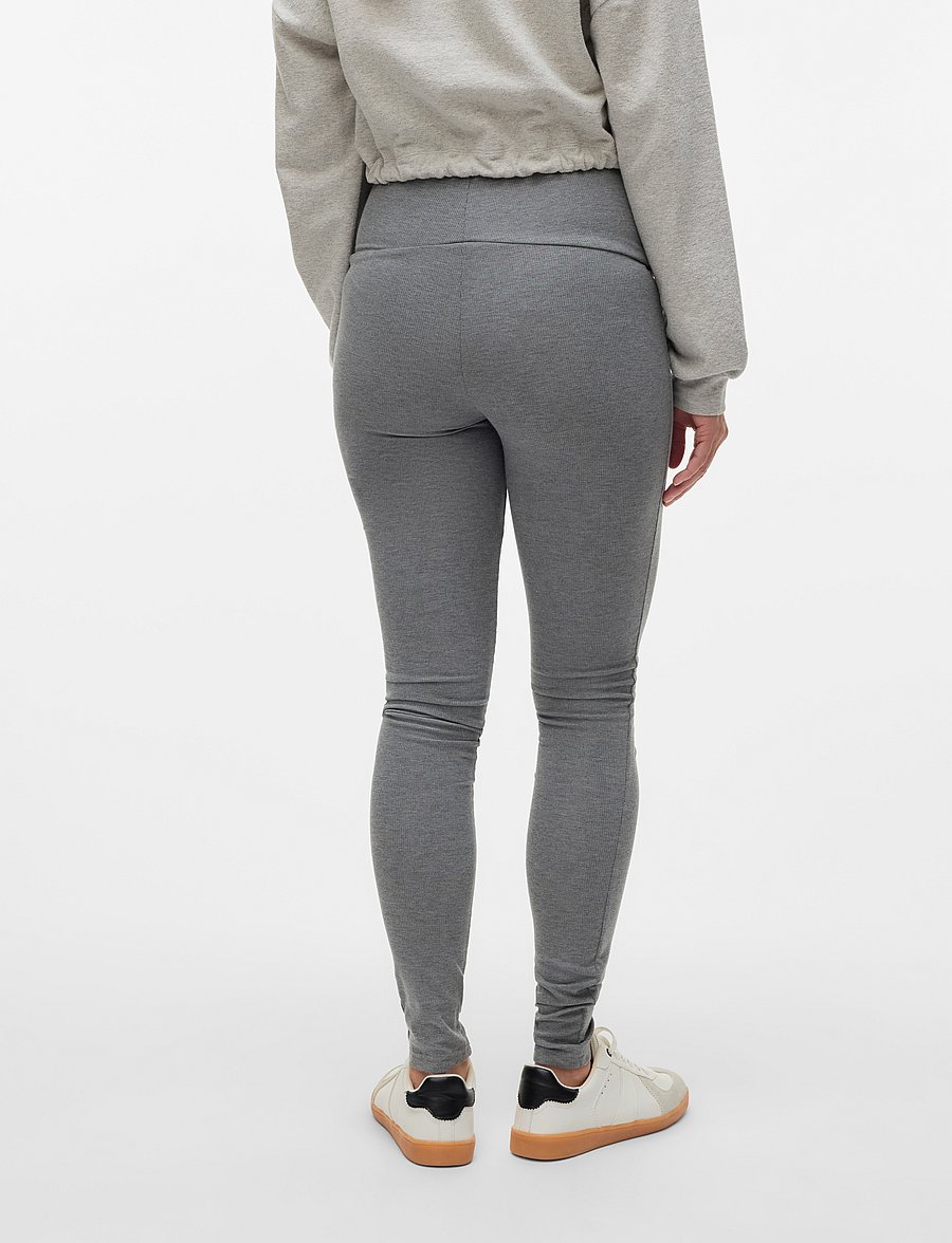 Mamalicious - MLJOELLE JRS LEGGINGS - umstandsstrumpfhosen - medium grey melange - 2