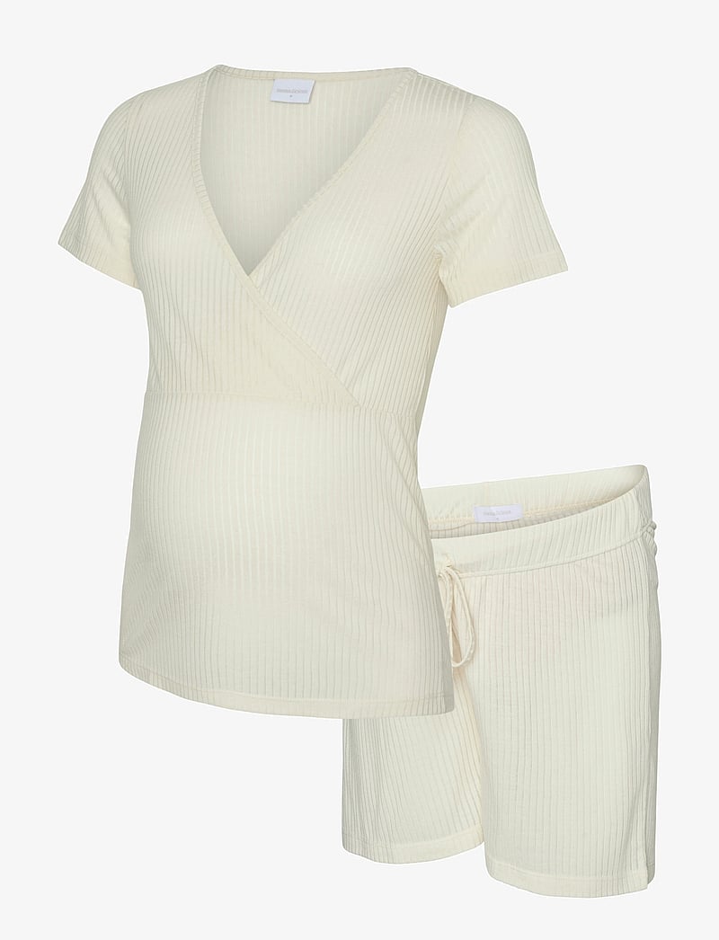 Mamalicious - MLPANSY LIA SS JRS PYJAMAS SET 2F - unterwäsche - birch - 1