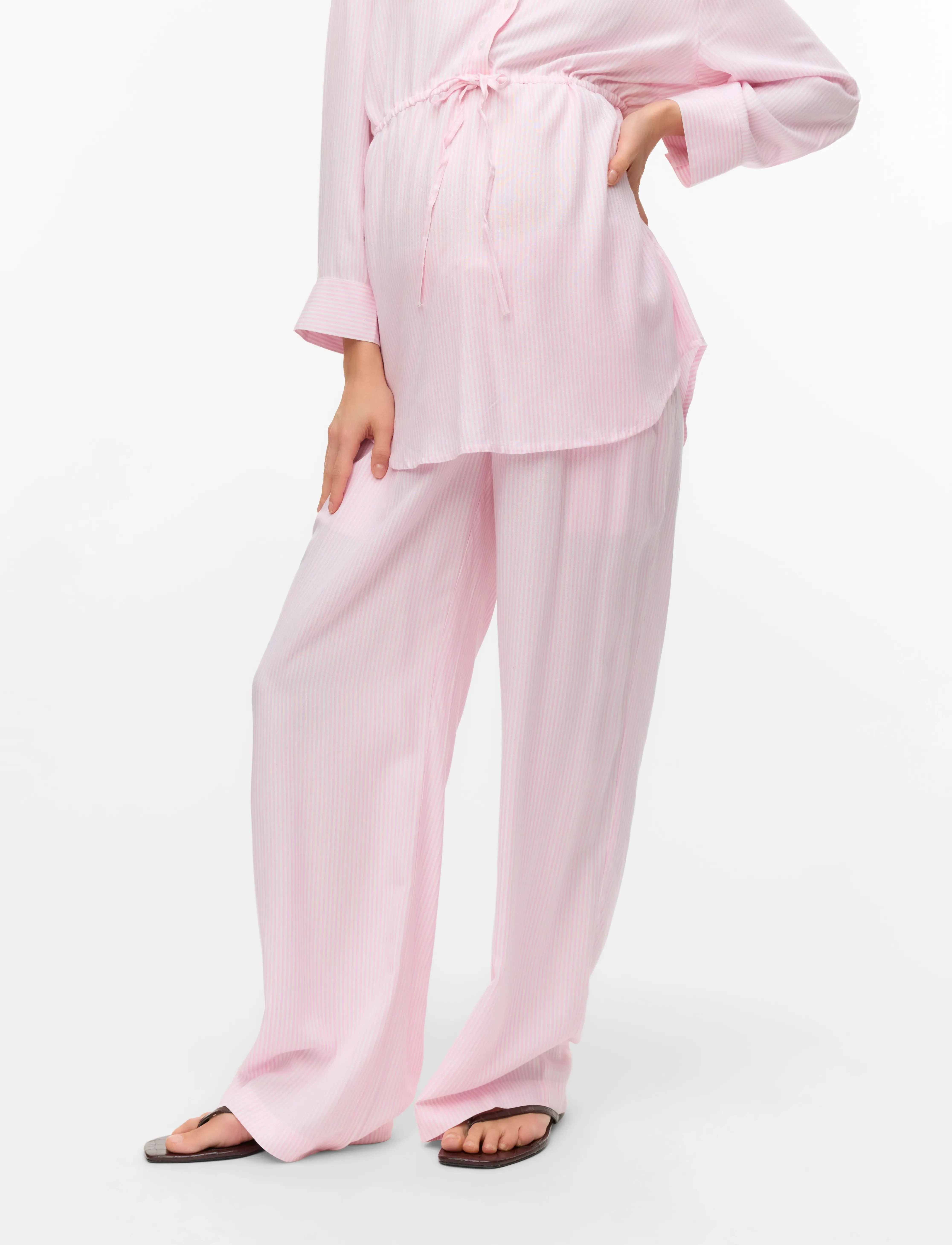 Mamalicious - MLNICOLA STRIPE WO PANT - lingerie - sweet dreams - 4