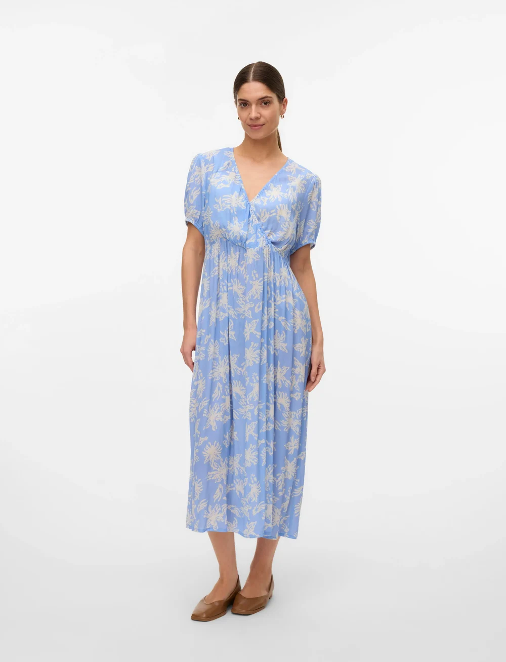 Mamalicious - MLALIKA TESS S/S WO MIDI DRESS - vabaaja kleidid - bel air blue - 5