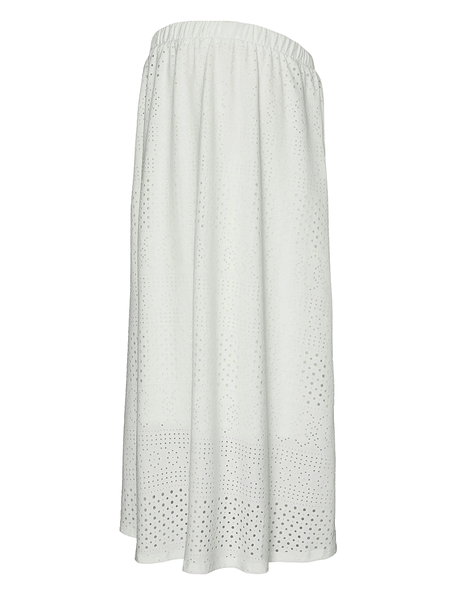 Mamalicious - MLANGIA JRS MIDI SKIRT HW - nederdelar - snow white - 1