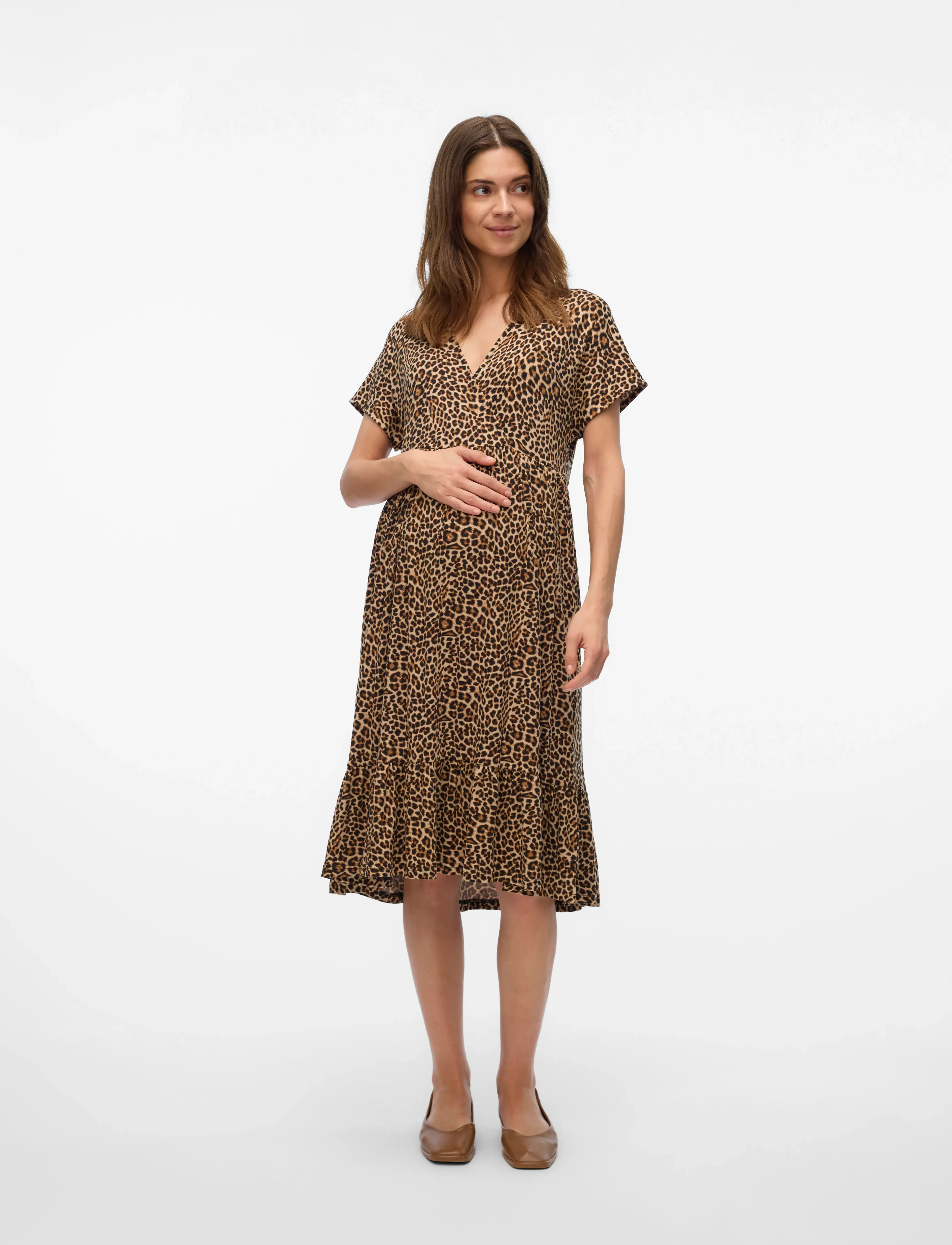 Mamalicious - MLNAIA PILAR TESS SS JRS ABK DRESS 2F - silver mink - 3