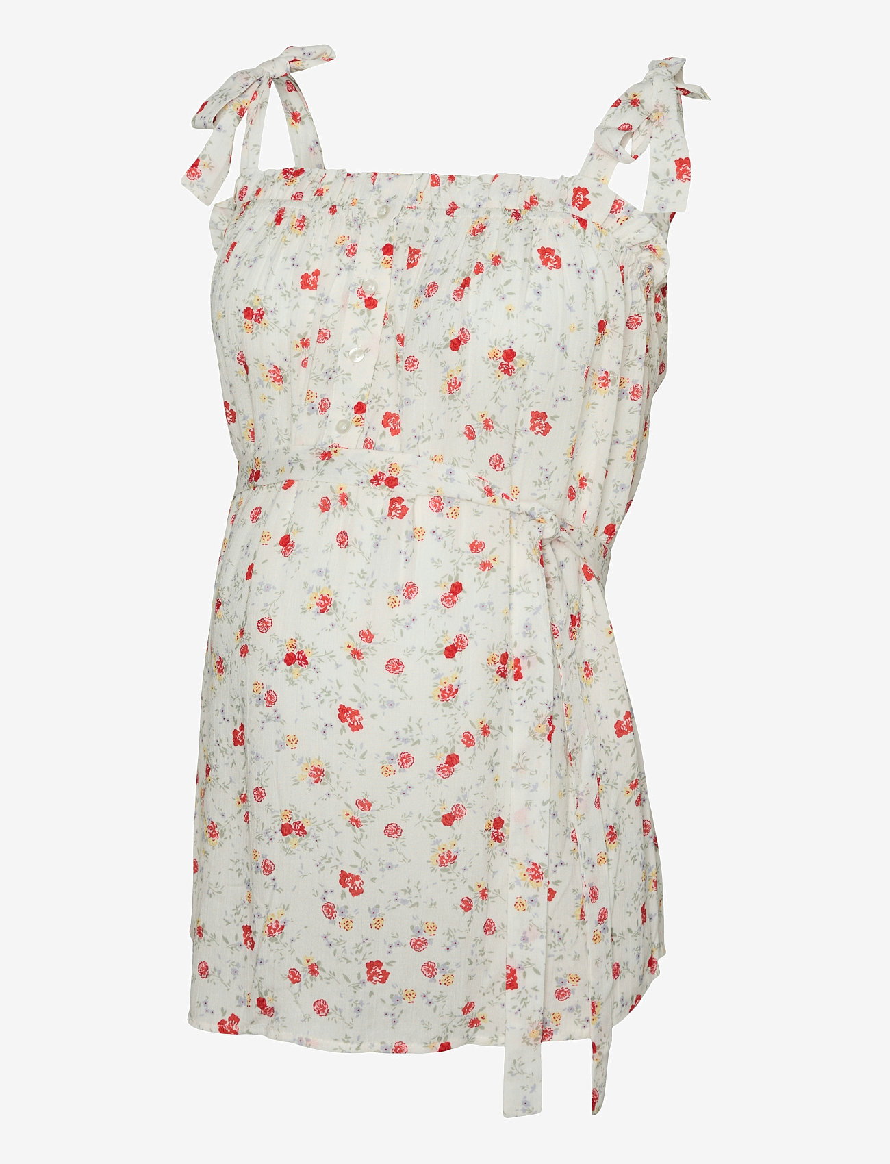 Mamalicious - MLORA LIA STRAP WO TOP 2F - overdele - snow white - 1