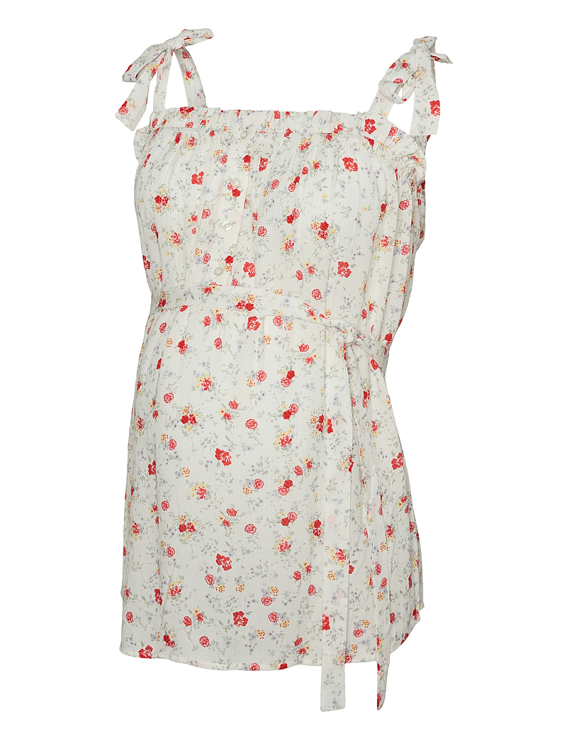 Mamalicious - MLORA LIA STRAP WO TOP 2F - hauts - snow white - 1