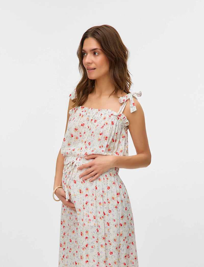 Mamalicious - MLORA LIA STRAP WO TOP 2F - hauts - snow white - 0