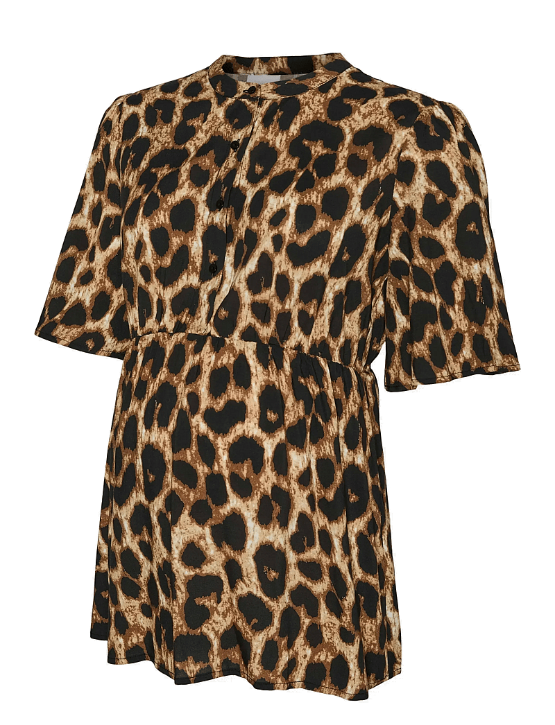 Mamalicious - MLNALENE LIA 24 WO TOP - kortärmade blusar - black - 1
