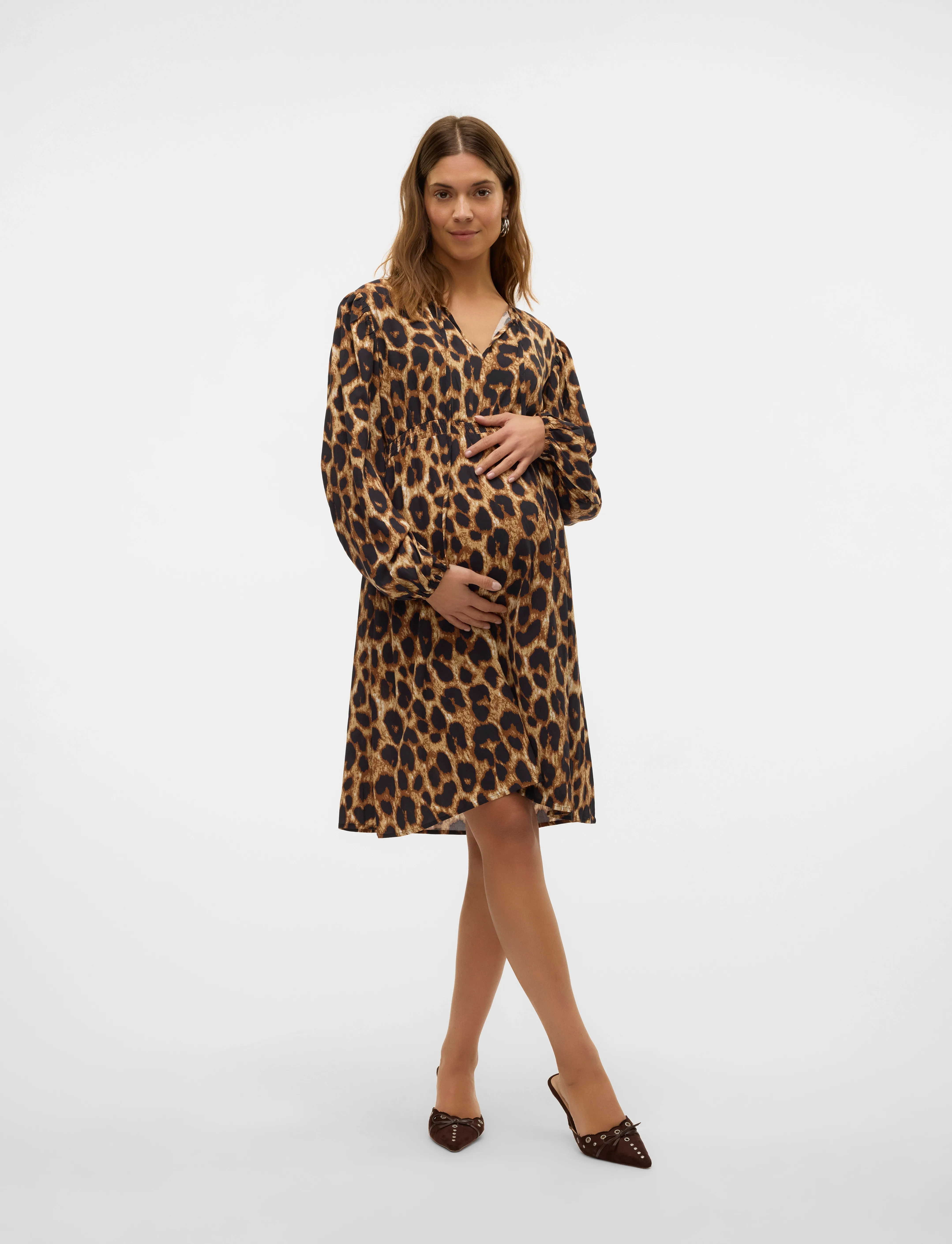 Mamalicious - MLNALENE LS WO DRESS ABK - black - 4