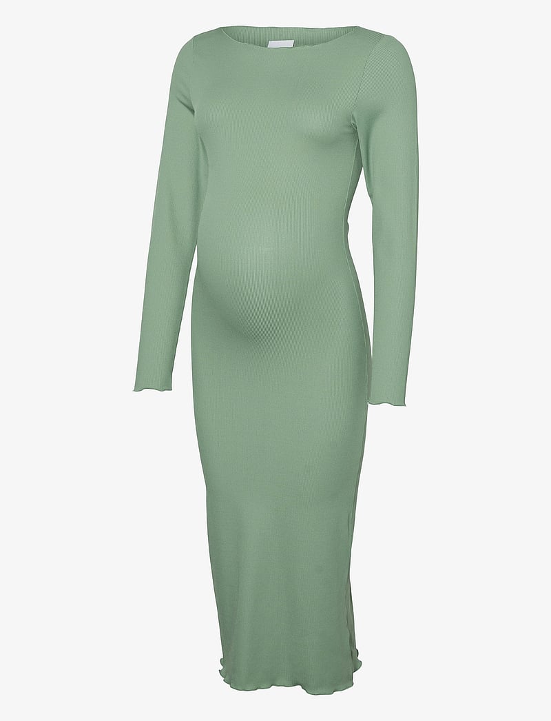 Mamalicious - MLFREYA LS JRS MIDI DRESS - midikleider - hedge green - 1