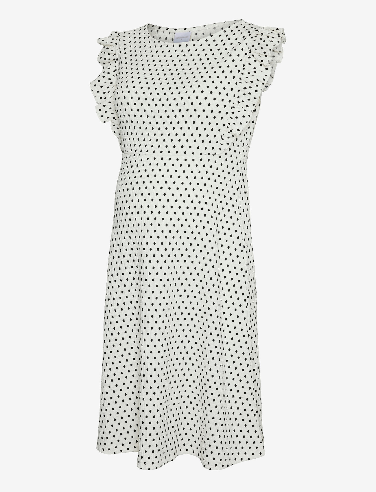 Mamalicious - MLEVELINE SL JRS ABK DRESS - kurzärmelige freizeitkleider - snow white - 1