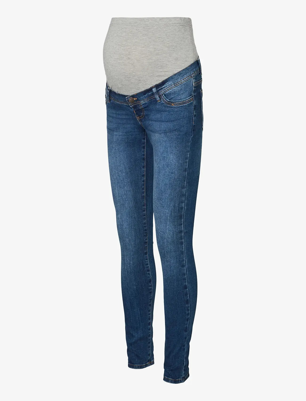 Mamalicious - MLVANCOUVER SLIM DARK BLUE JEANS - nederdelar - dark blue denim - 1