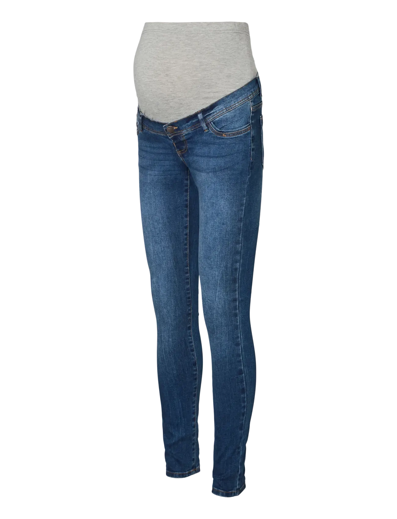 Mamalicious MLVANCOUVER SLIM DARK BLUE JEANS - Teksad - DARK BLUE DENIM / blue