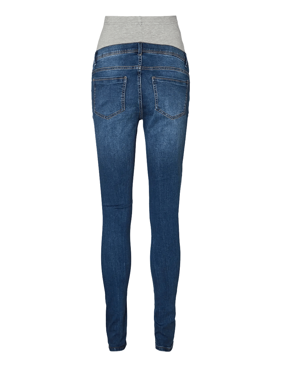 Mamalicious - MLVANCOUVER SLIM DARK BLUE JEANS - underdele - dark blue denim - 2