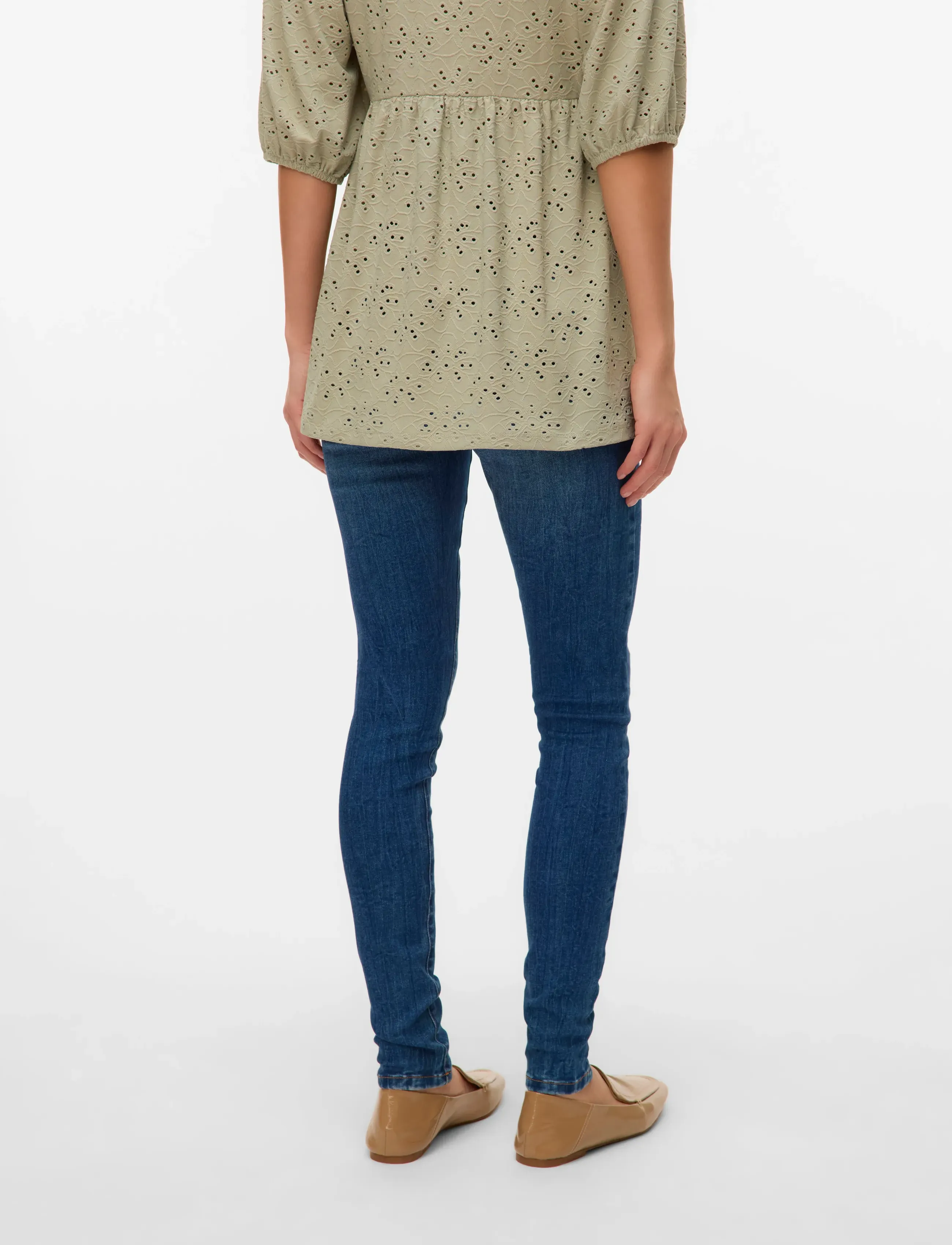 Mamalicious - MLVANCOUVER SLIM DARK BLUE JEANS - bottoms - dark blue denim - 3