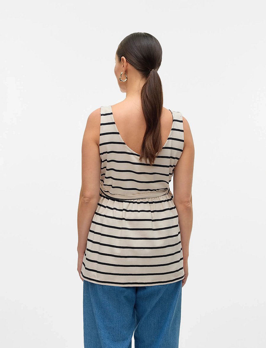 Mamalicious - MLEVA LIA YD SL JRS TOP 2F - oberteile - french oak - 2