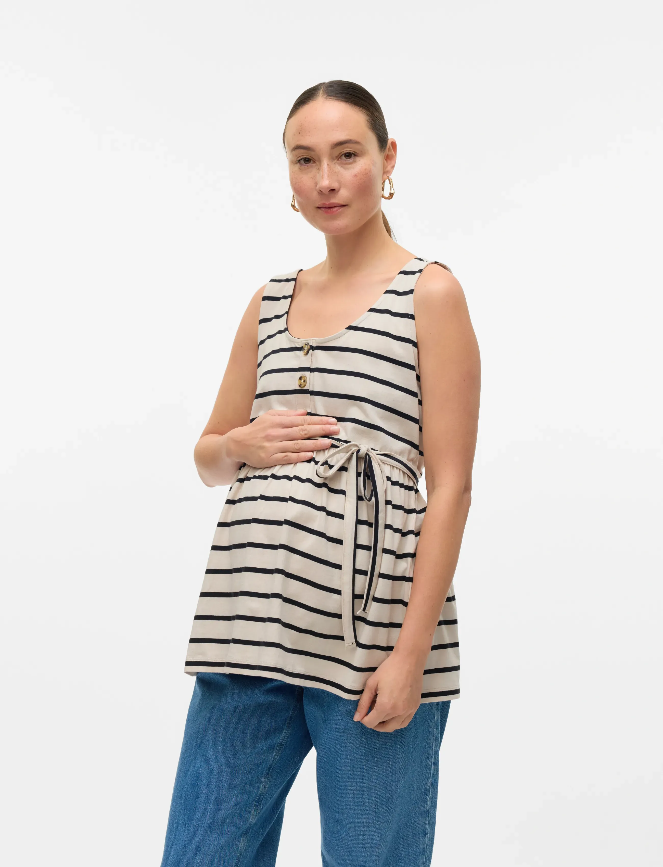 Mamalicious - MLEVA LIA YD SL JRS TOP 2F - oberteile - french oak - 4