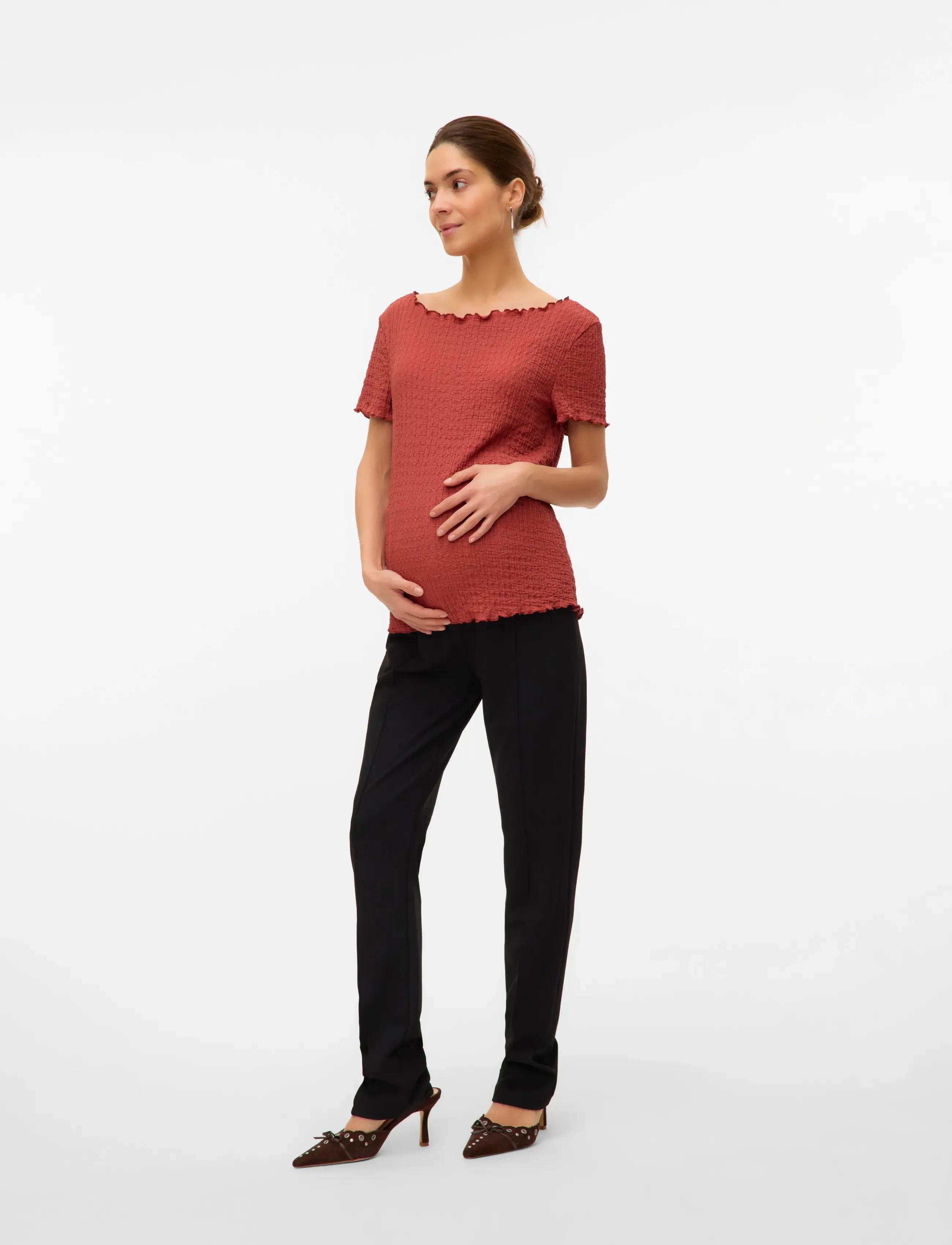 Mamalicious - MLFENJA JRS HW PANTS - bottoms - black - 3