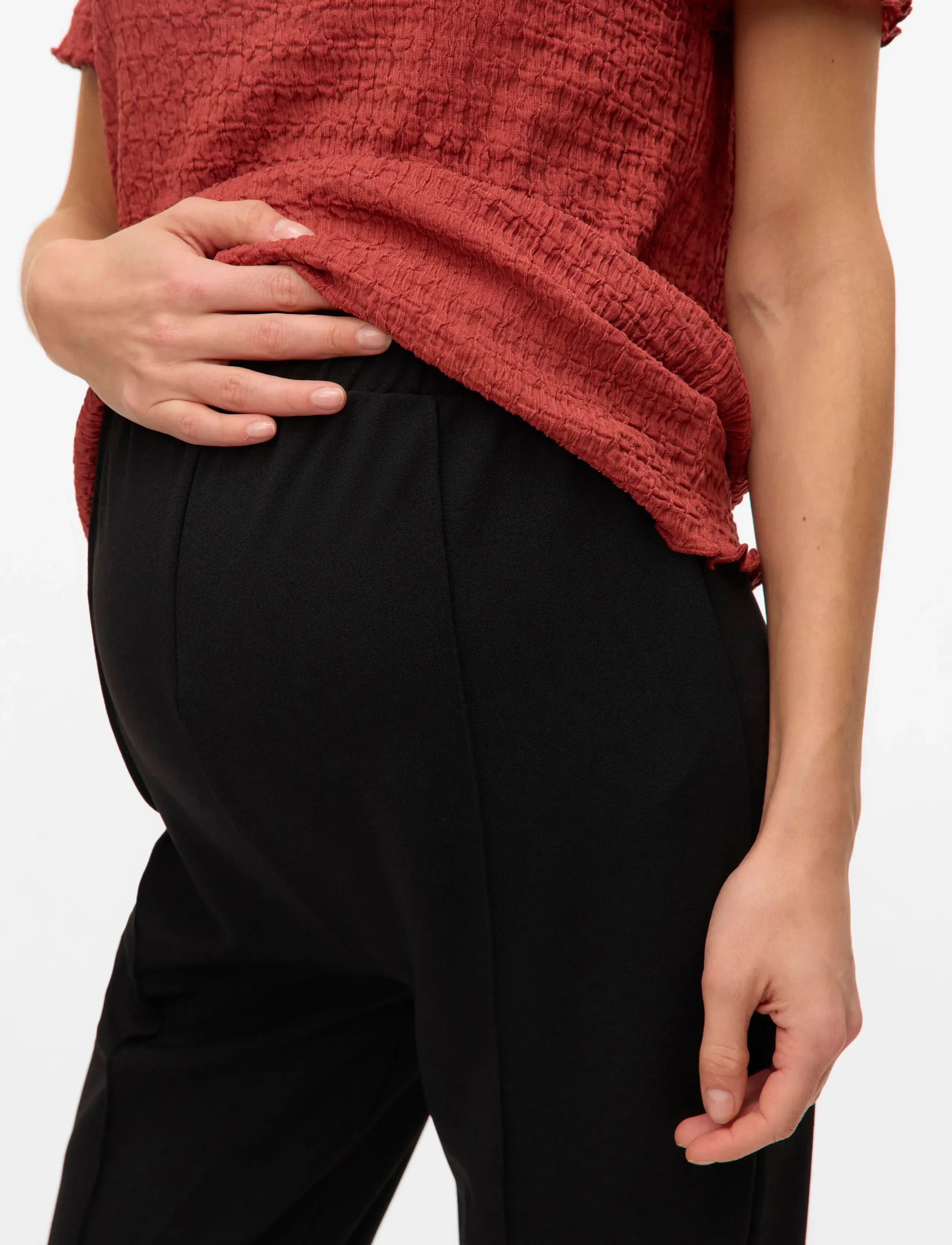 Mamalicious - MLFENJA JRS HW PANTS - bottoms - black - 4