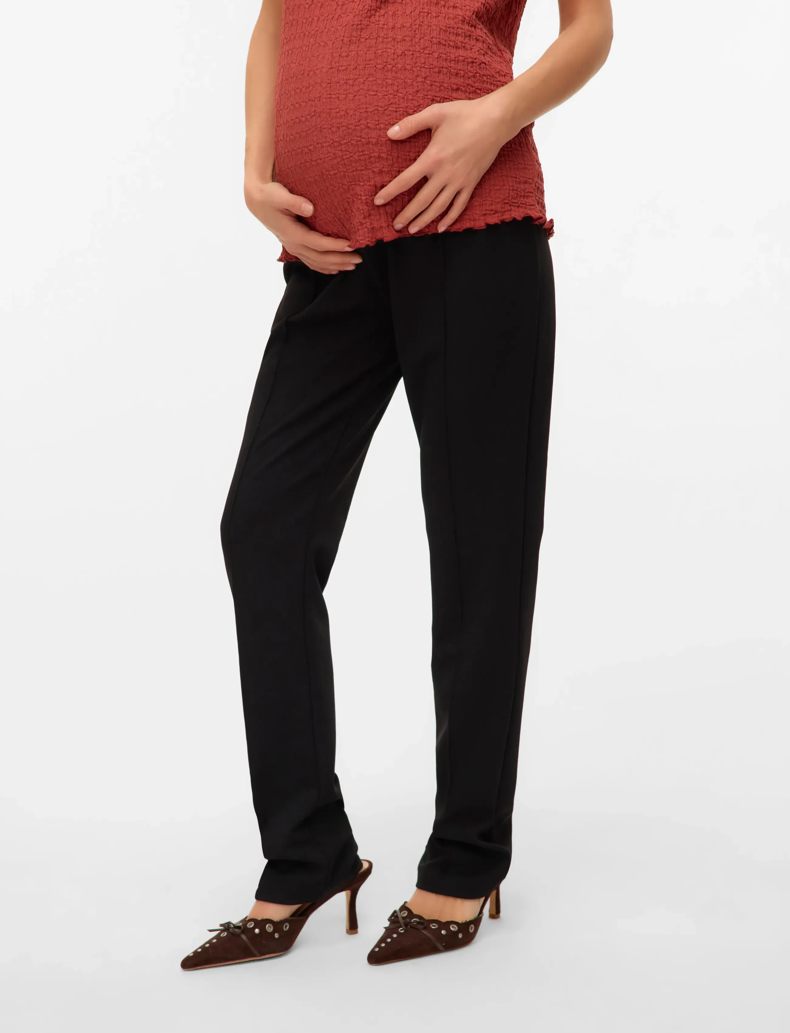 Mamalicious - MLFENJA JRS HW PANTS - bottoms - black - 5