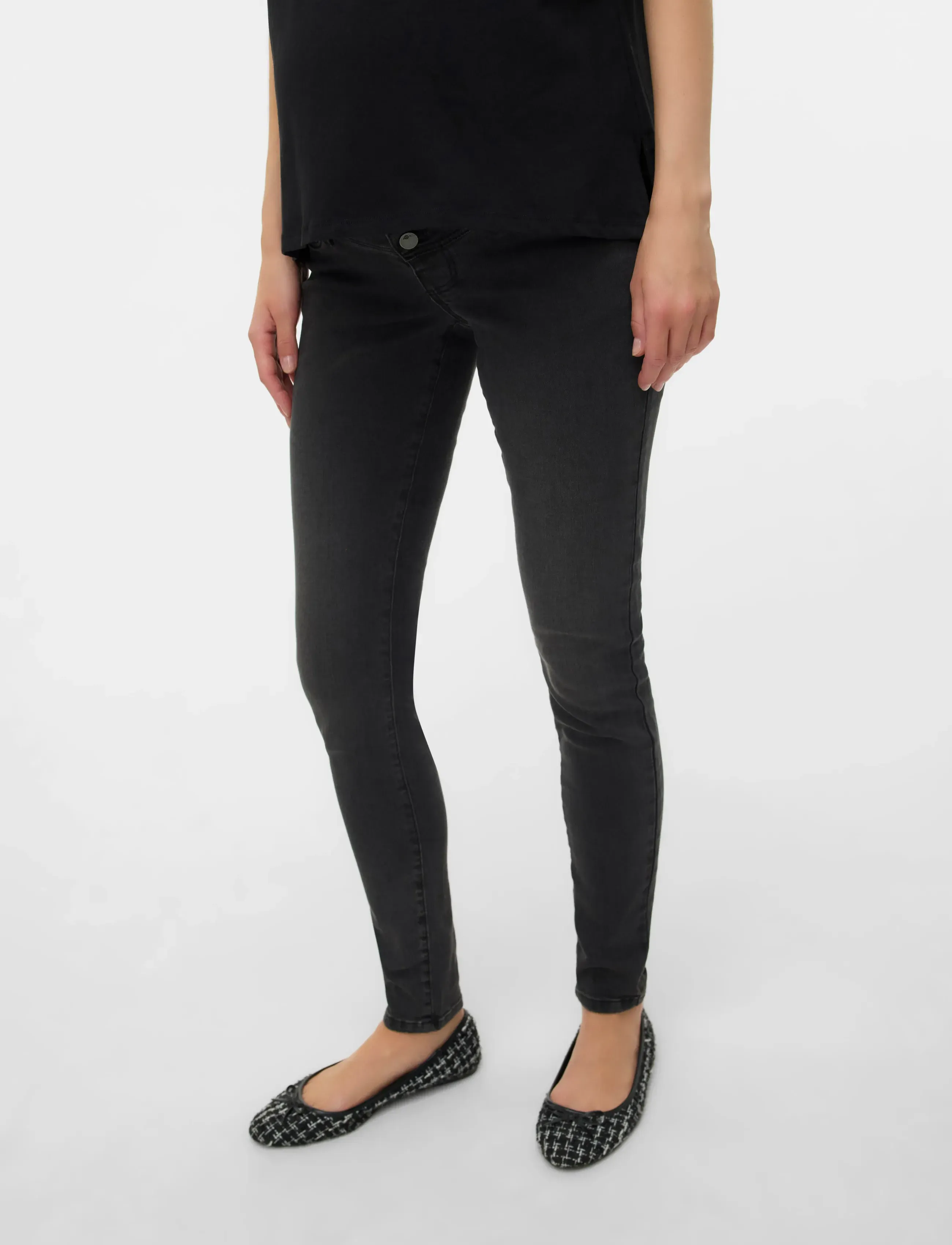 Mamalicious mlmila Slim Dg Jeans Noos, XL, Grey, Jeans > Smalle, Dame