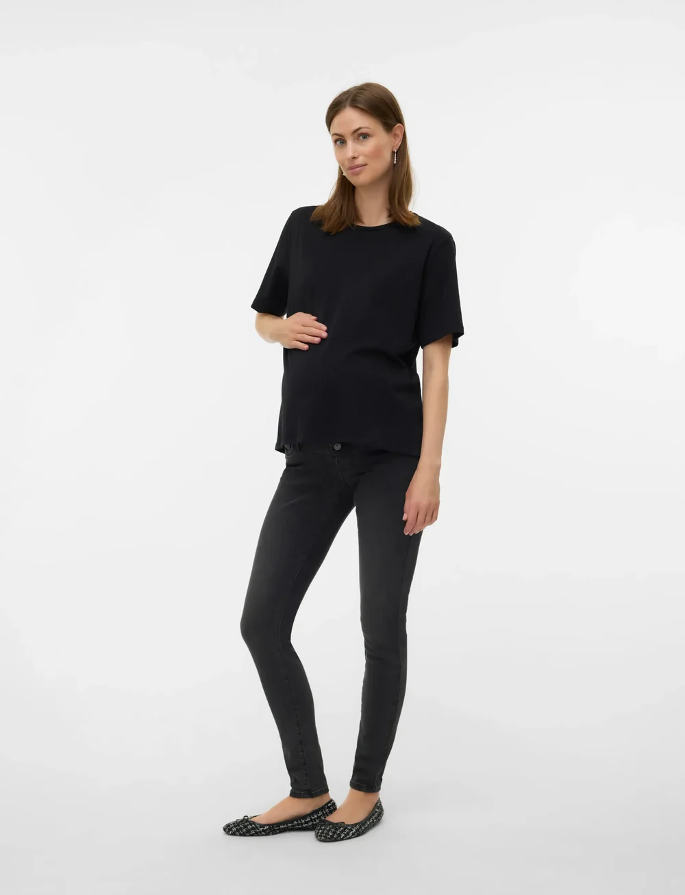 Mamalicious - MLMILA  SLIM DG JEANS NOOS - hosen - dark grey denim - 3