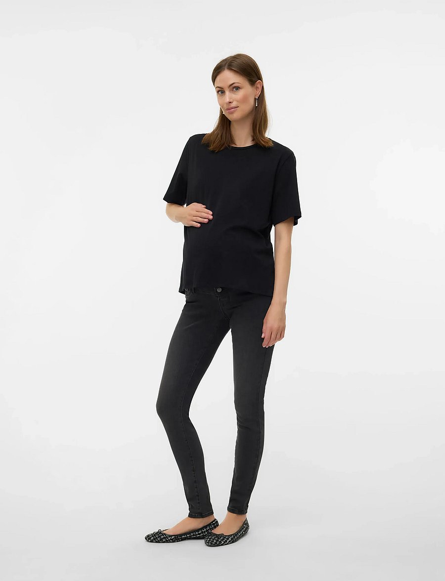Mamalicious - MLMILA SLIM DG JEANS NOOS - alaosat - dark grey denim - 3