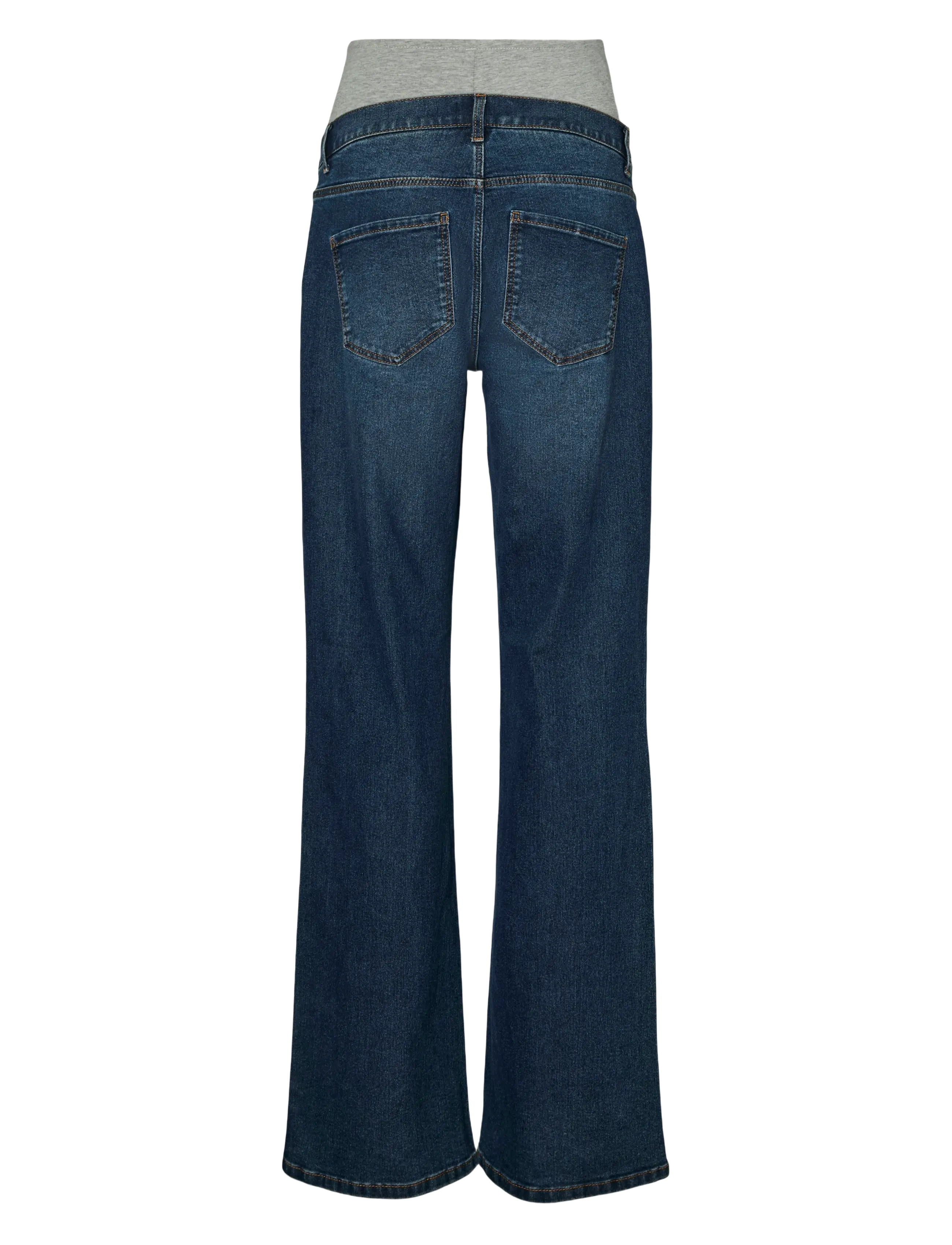Mamalicious - MLEDINA FLARED DB JEANS NOOS - bottoms - dark medium blue denim - 2