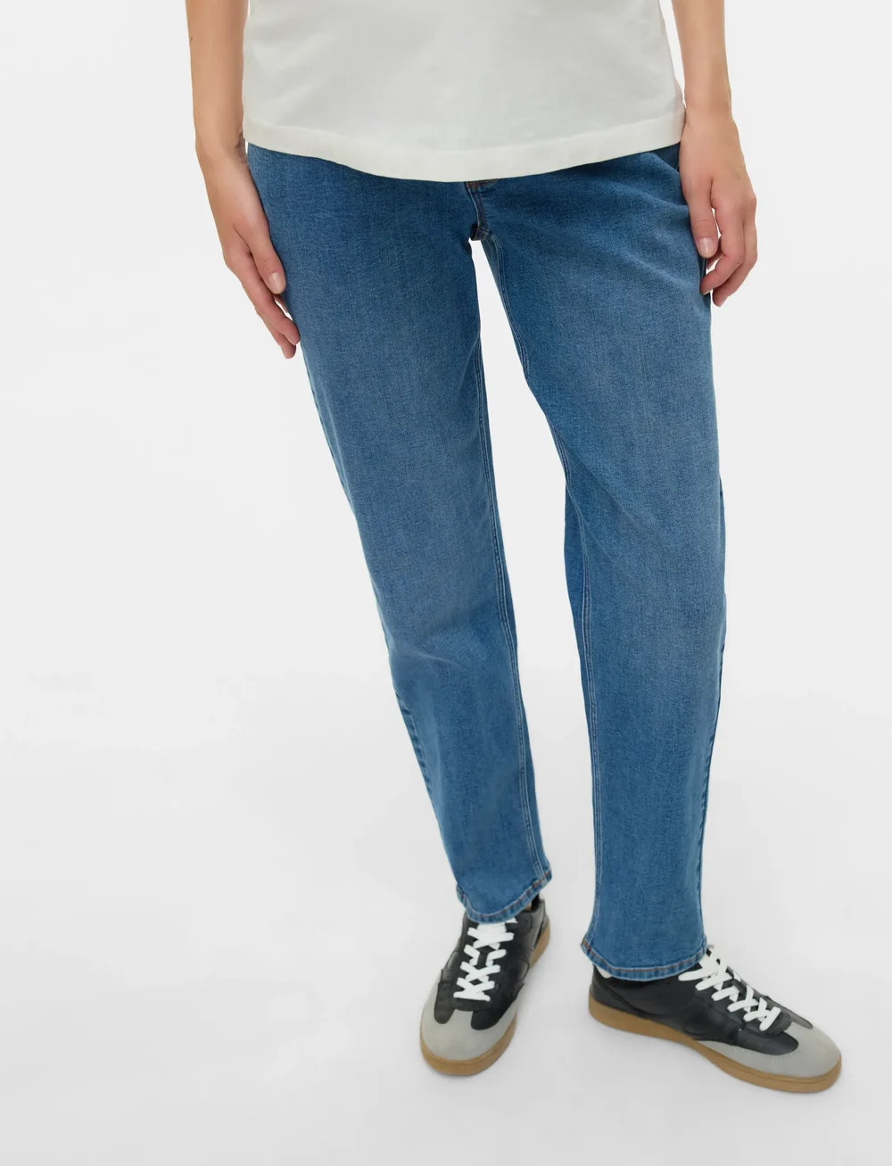 Mamalicious - MLALBERTE AL MB JEANS NOOS - underdele - medium blue denim - 0