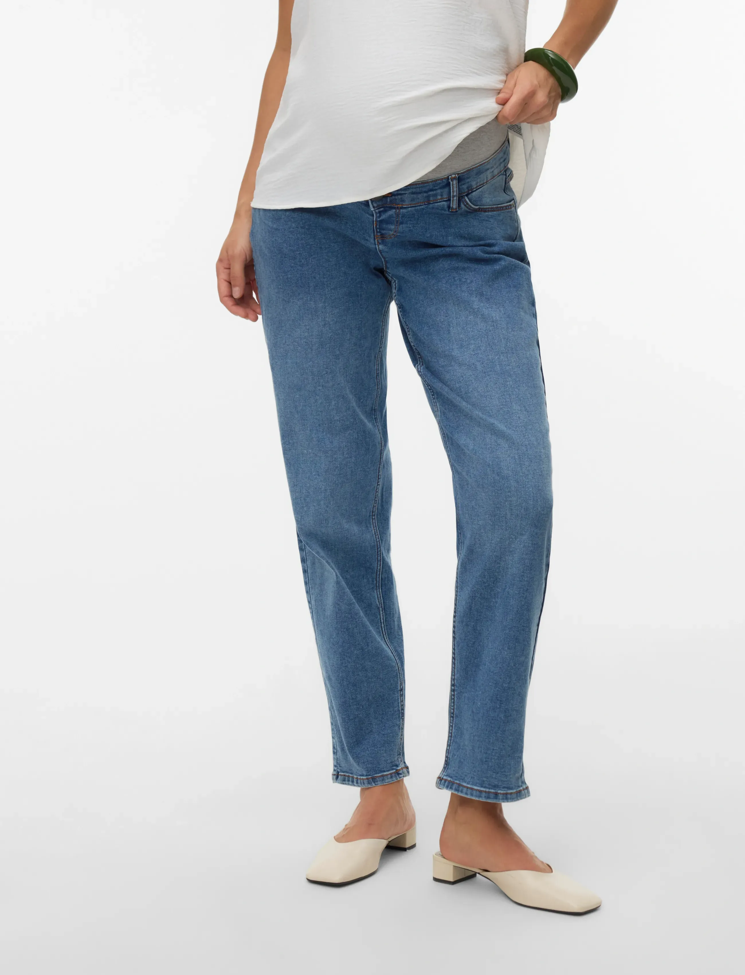 Mamalicious MLALBERTE AL MB JEANS NOOS - Campaign - MEDIUM BLUE DENIM / blue