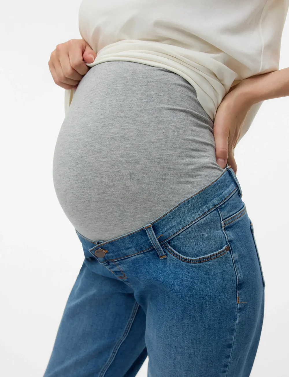 Mamalicious - MLALBERTE AL MB JEANS NOOS - underdele - medium blue denim - 4