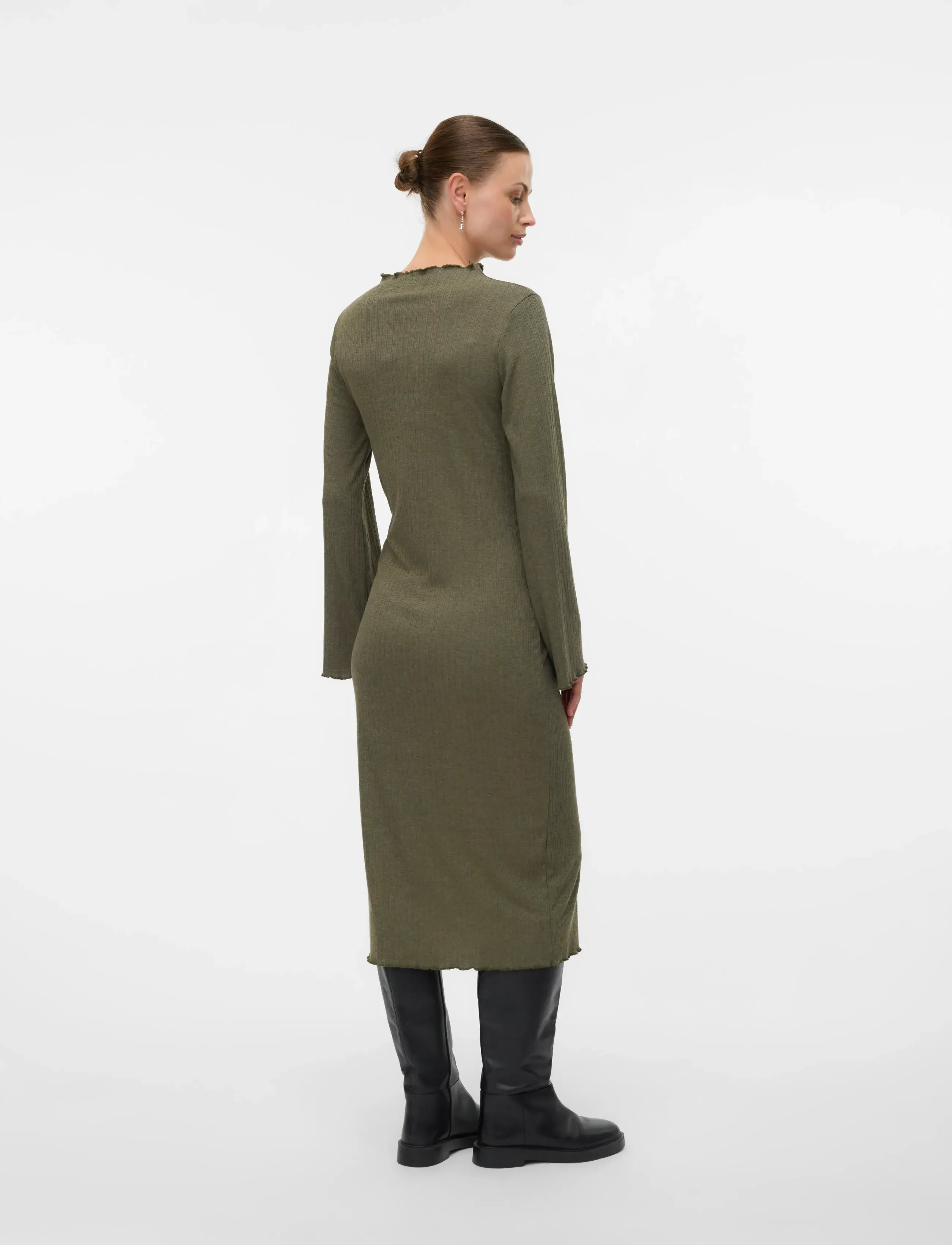 Mamalicious - MLSADIE LS HN JRS MIDI DRESS - grape leaf - 2